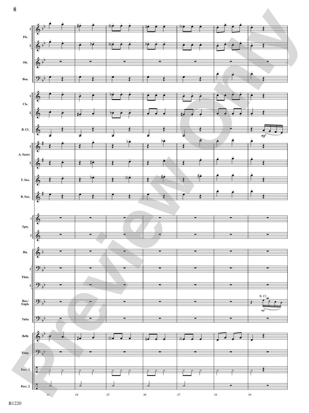 Visions of Sugar Plums: Concert Band Conductor Score & Parts