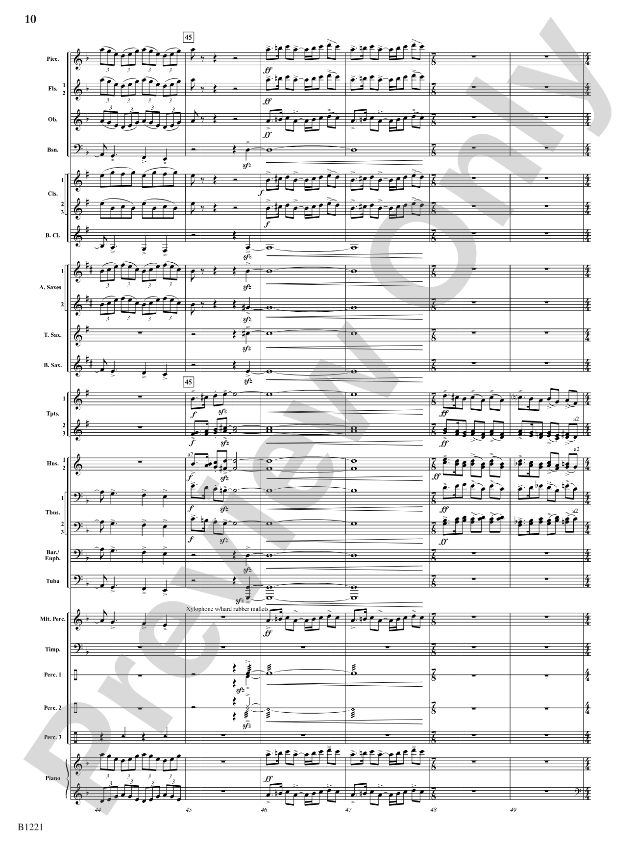 Celestial Legend: Concert Band Conductor Score & Parts