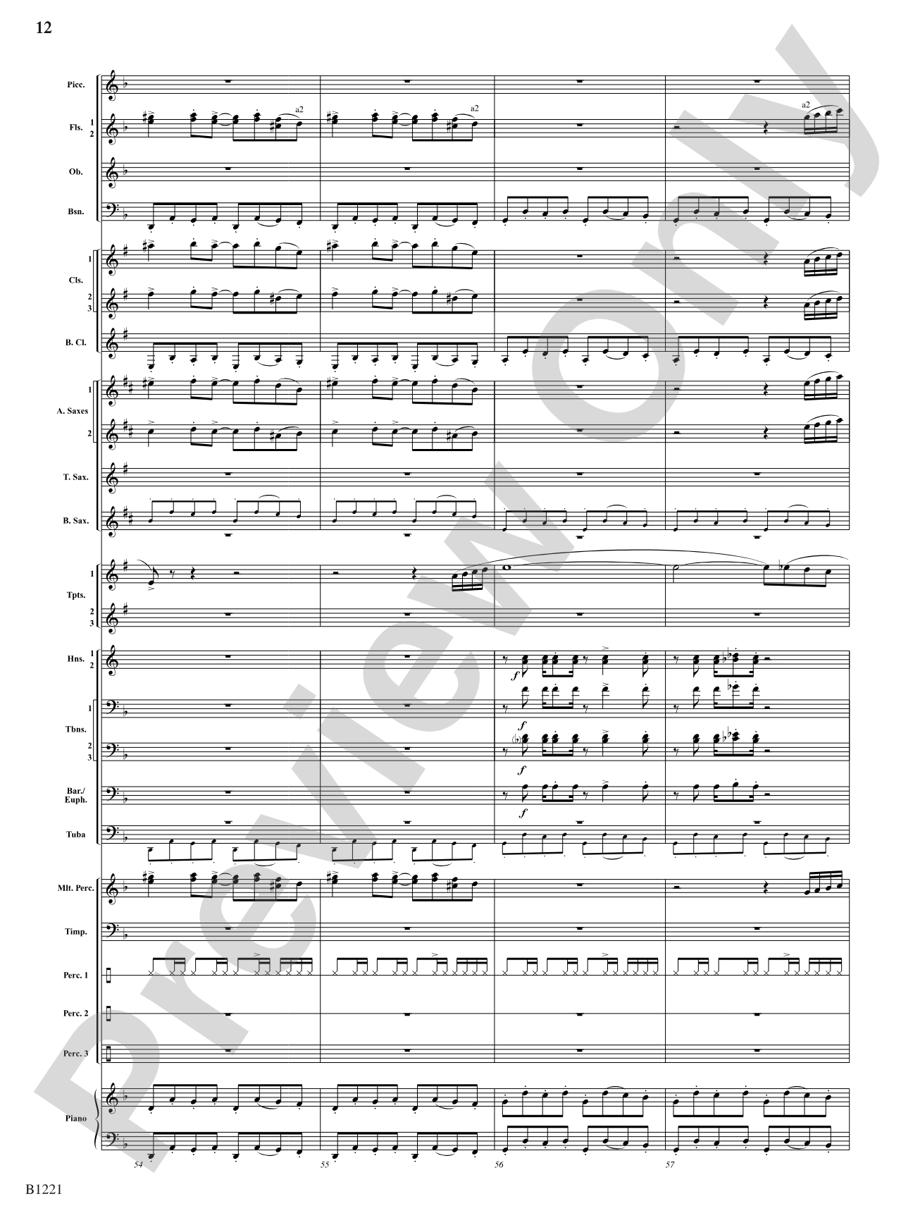 Celestial Legend: Concert Band Conductor Score & Parts