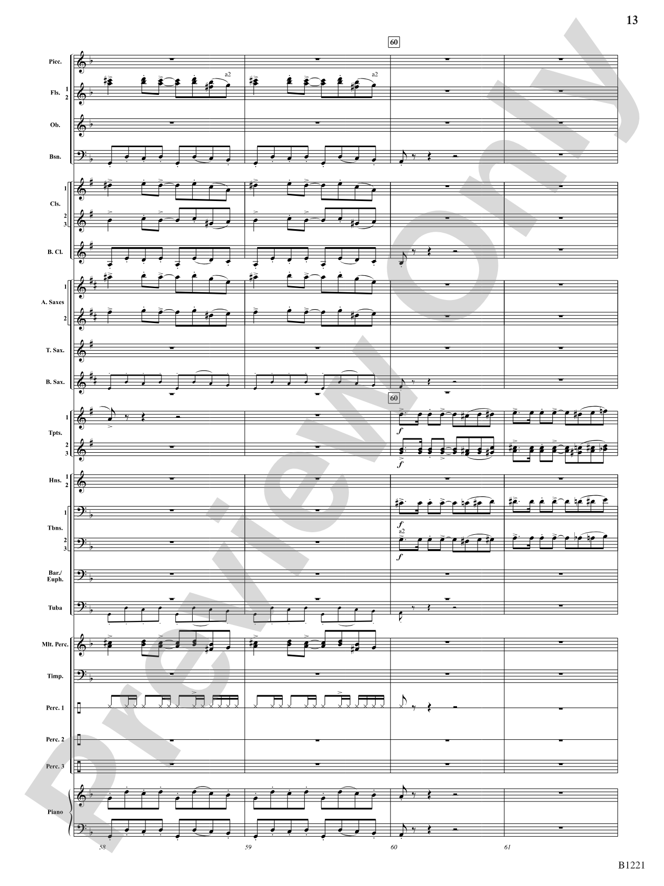 Celestial Legend: Concert Band Conductor Score & Parts