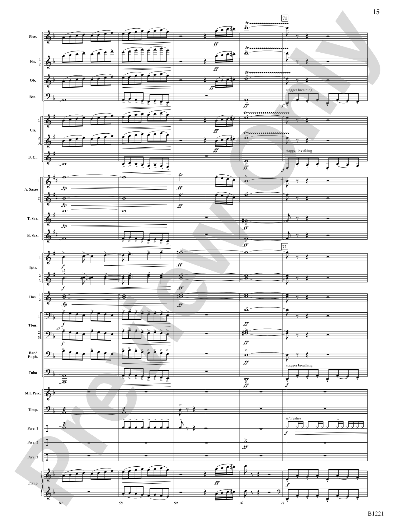 Celestial Legend: Concert Band Conductor Score & Parts
