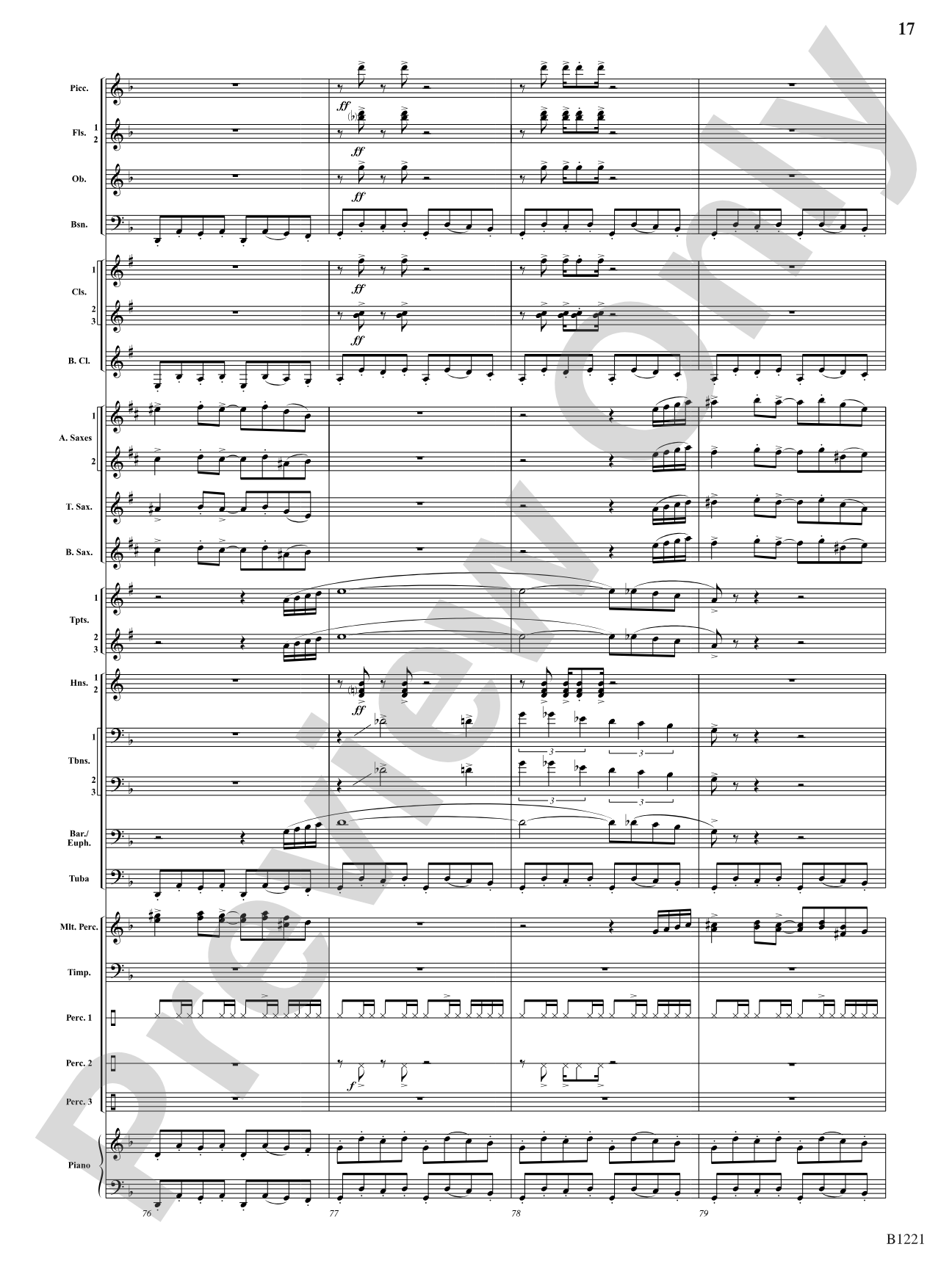 Celestial Legend: Concert Band Conductor Score & Parts