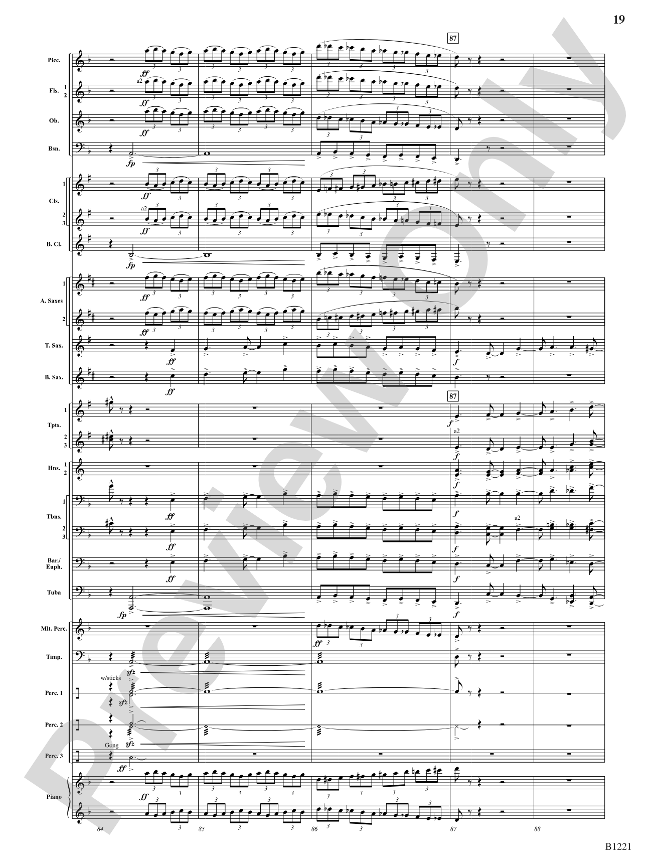 Celestial Legend: Concert Band Conductor Score & Parts