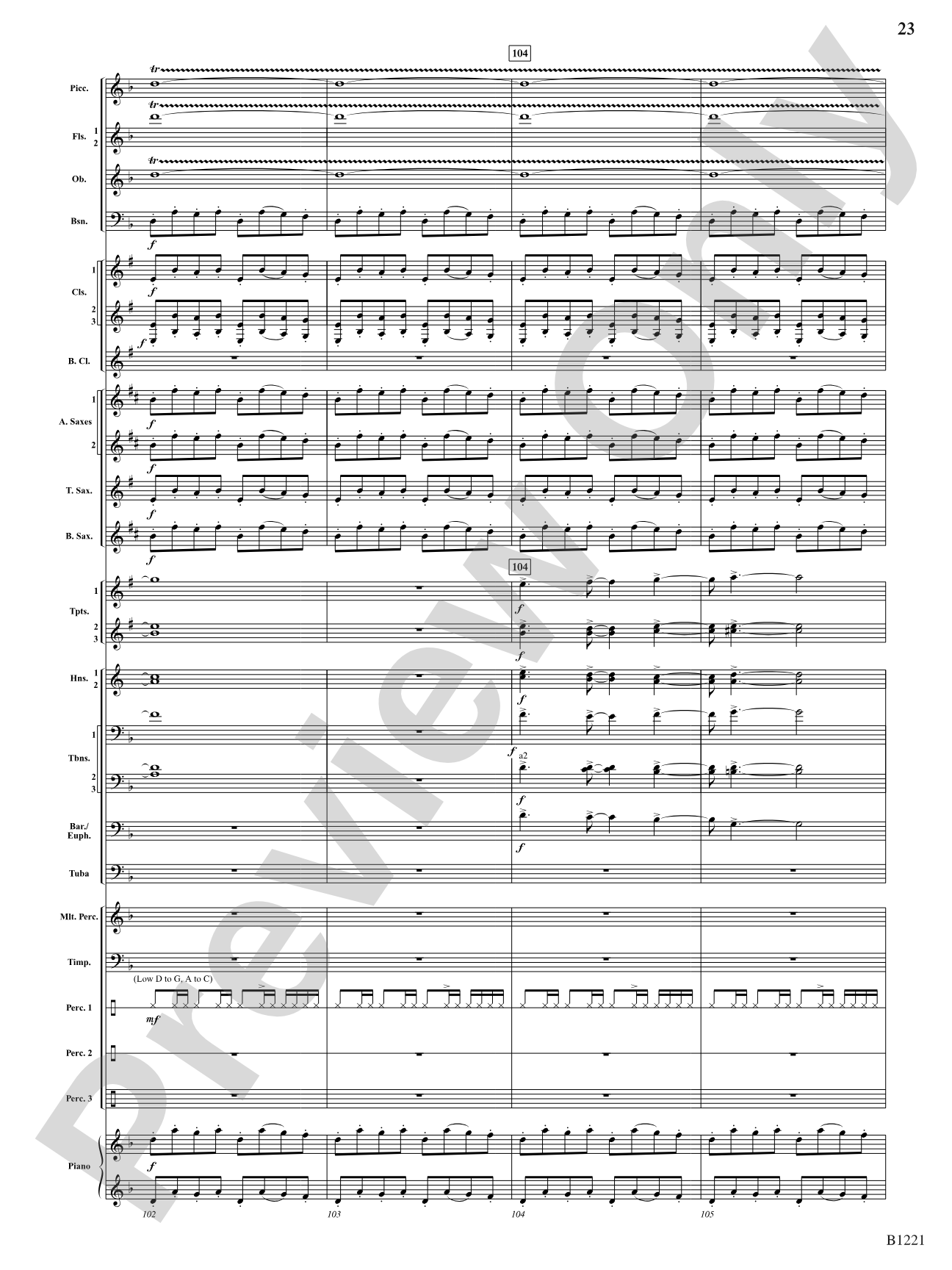 Celestial Legend: Concert Band Conductor Score & Parts
