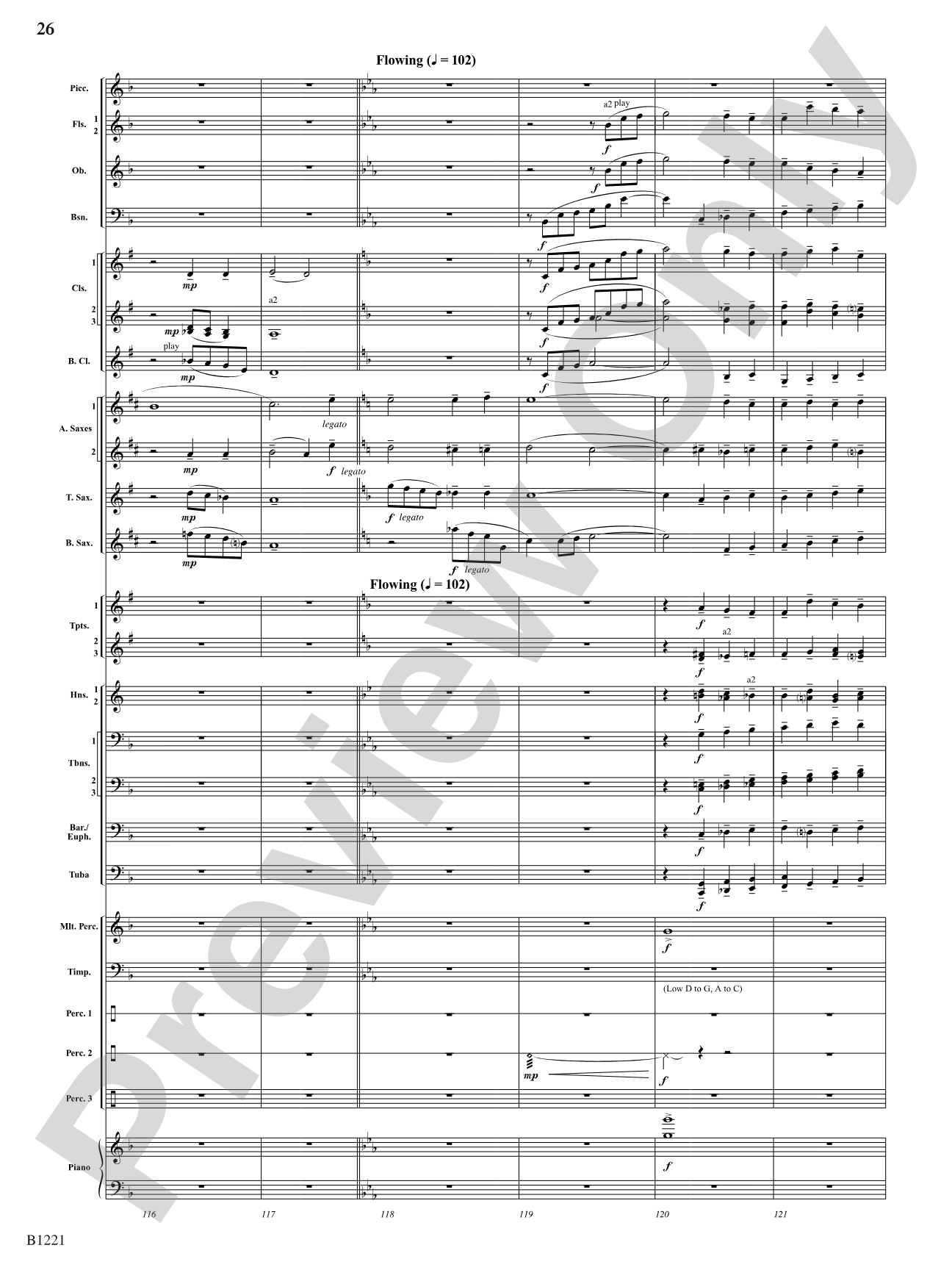 Celestial Legend: Concert Band Conductor Score & Parts