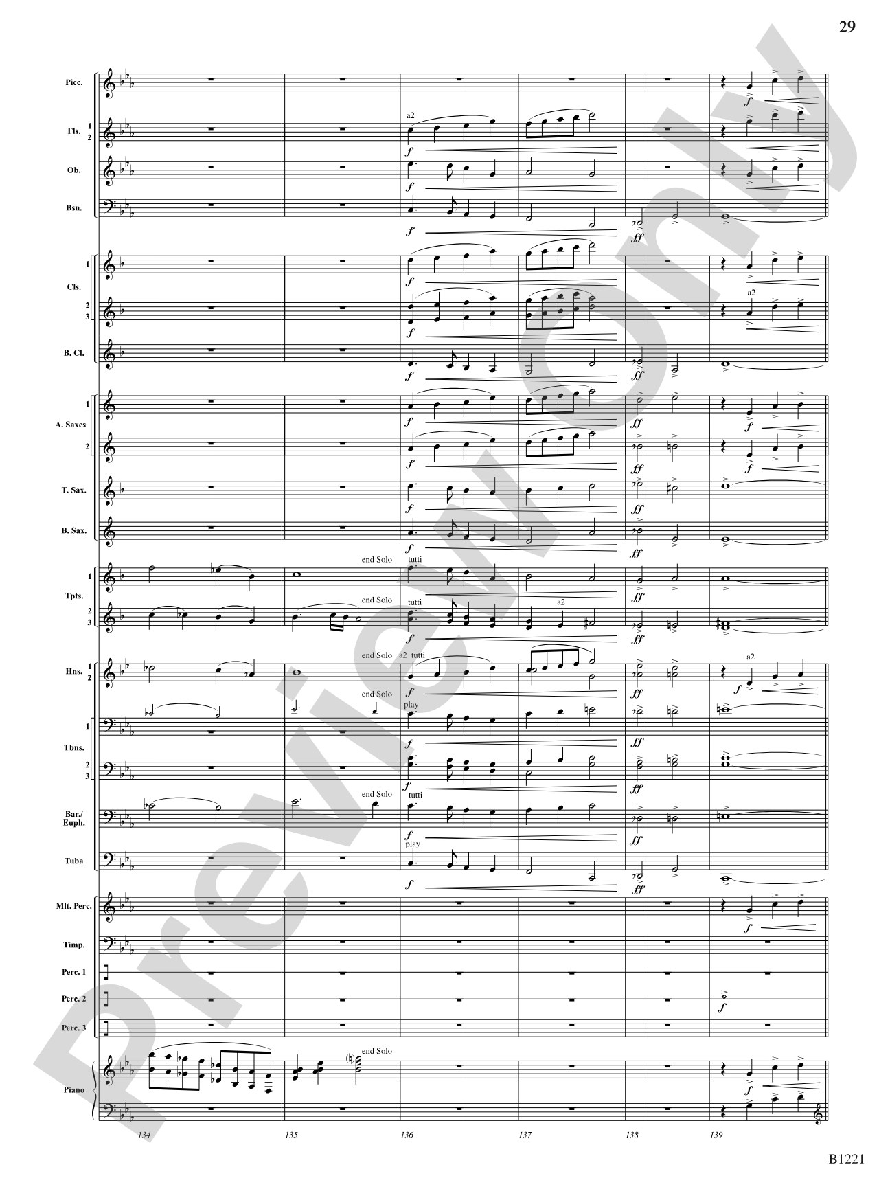 Celestial Legend: Concert Band Conductor Score & Parts