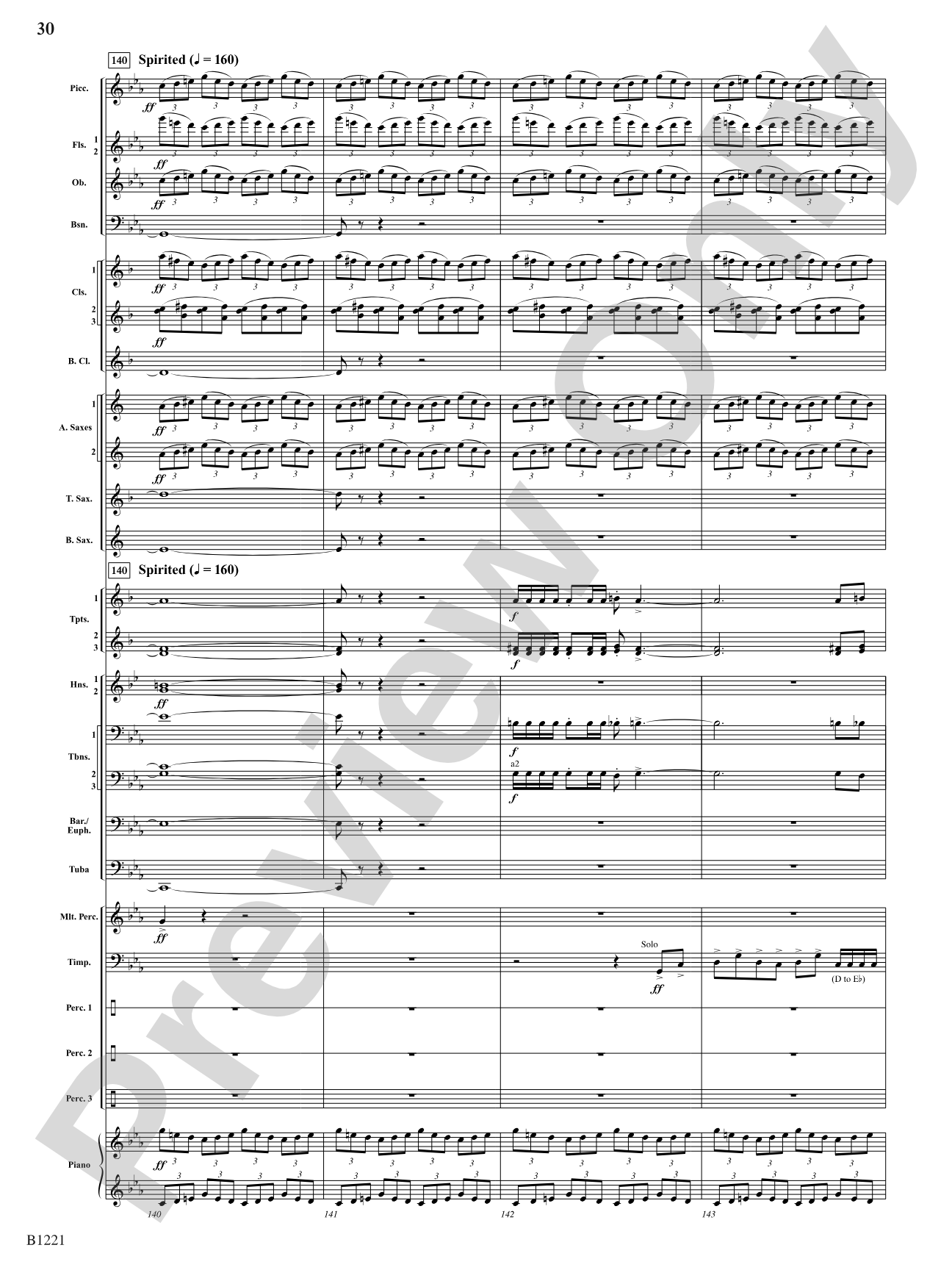 Celestial Legend: Concert Band Conductor Score & Parts