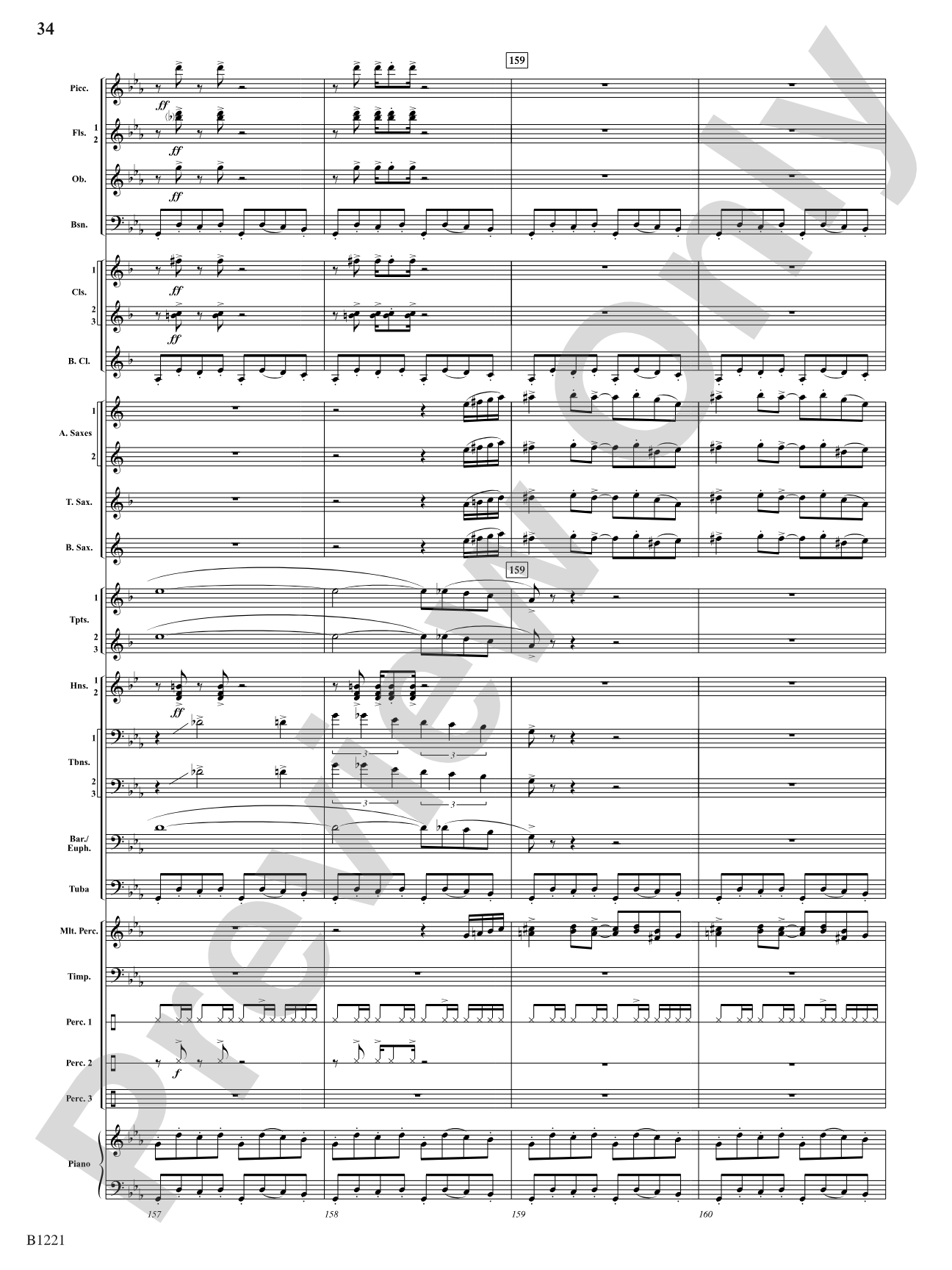 Celestial Legend: Concert Band Conductor Score & Parts