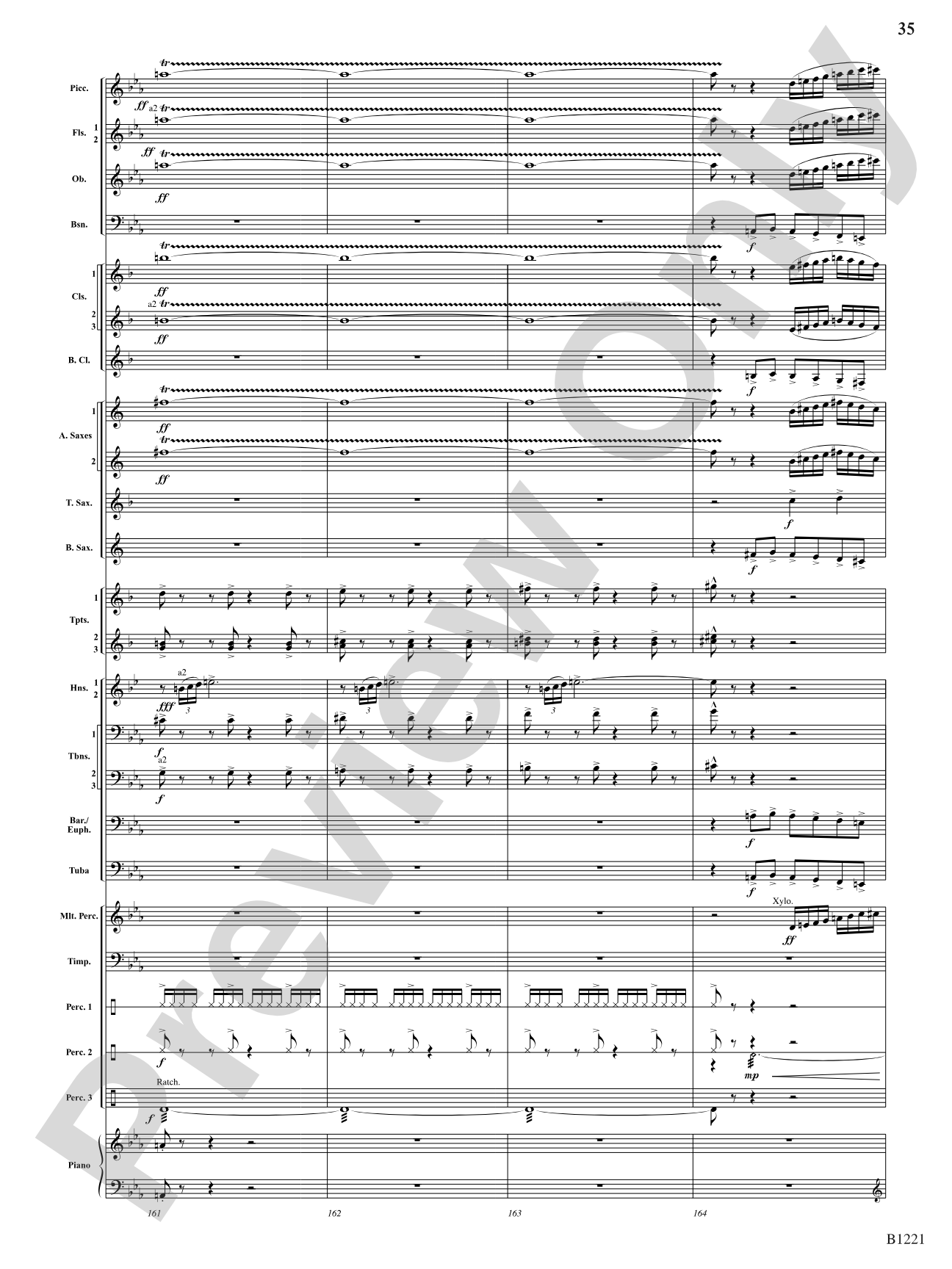Celestial Legend: Concert Band Conductor Score & Parts