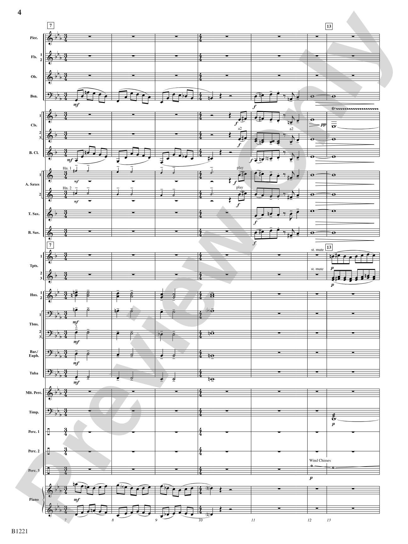 Celestial Legend: Concert Band Conductor Score & Parts