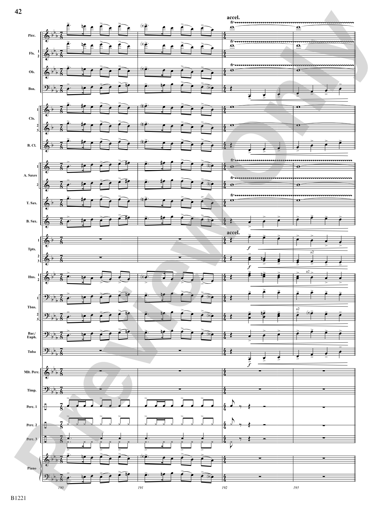 Celestial Legend: Concert Band Conductor Score & Parts