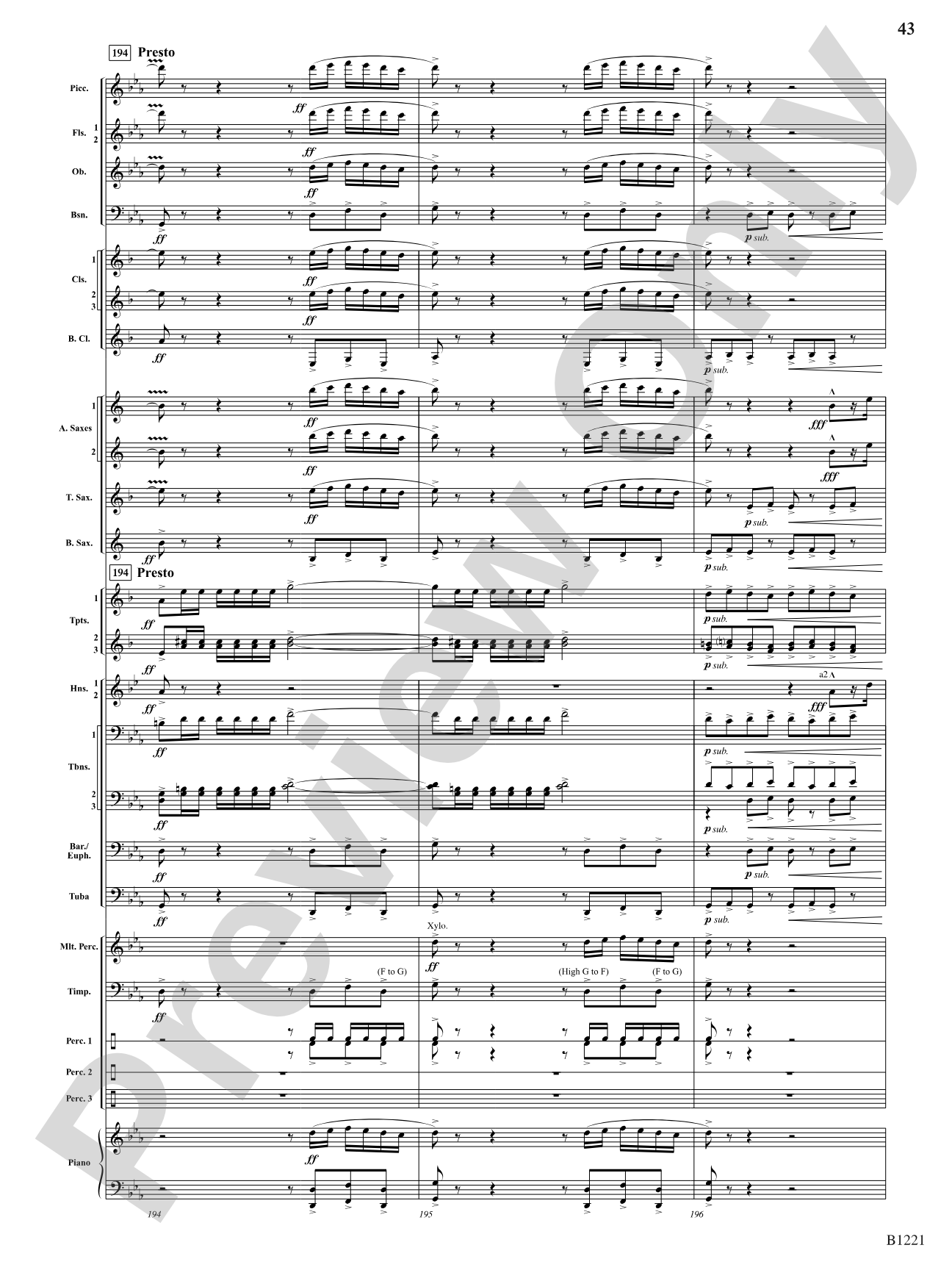 Celestial Legend: Concert Band Conductor Score & Parts