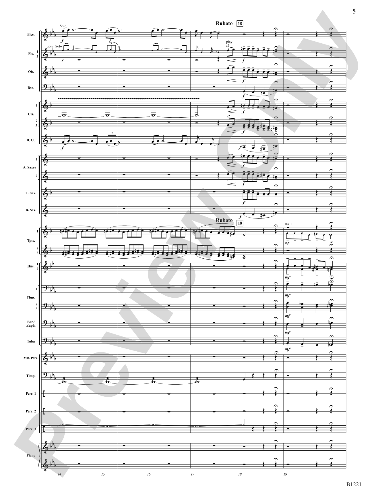 Celestial Legend: Concert Band Conductor Score & Parts