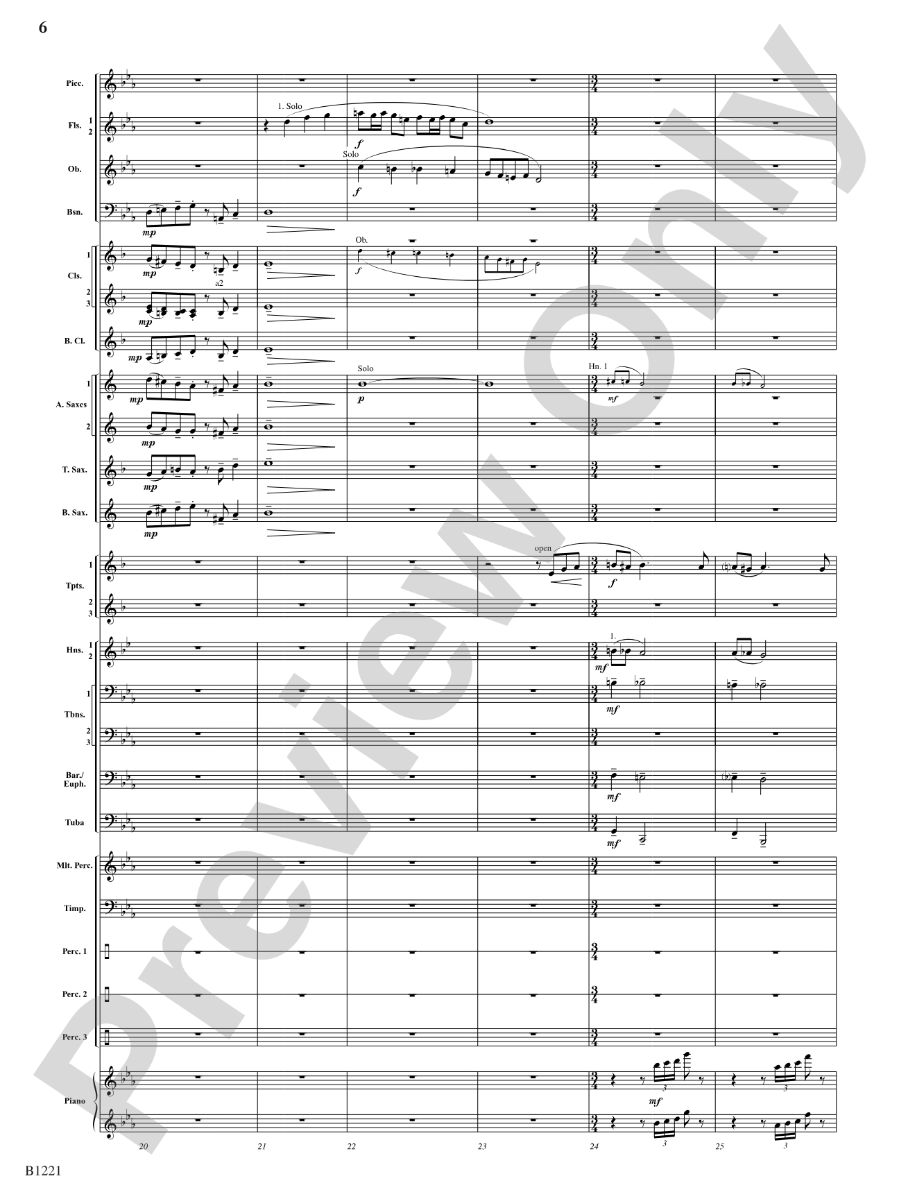 Celestial Legend: Concert Band Conductor Score & Parts