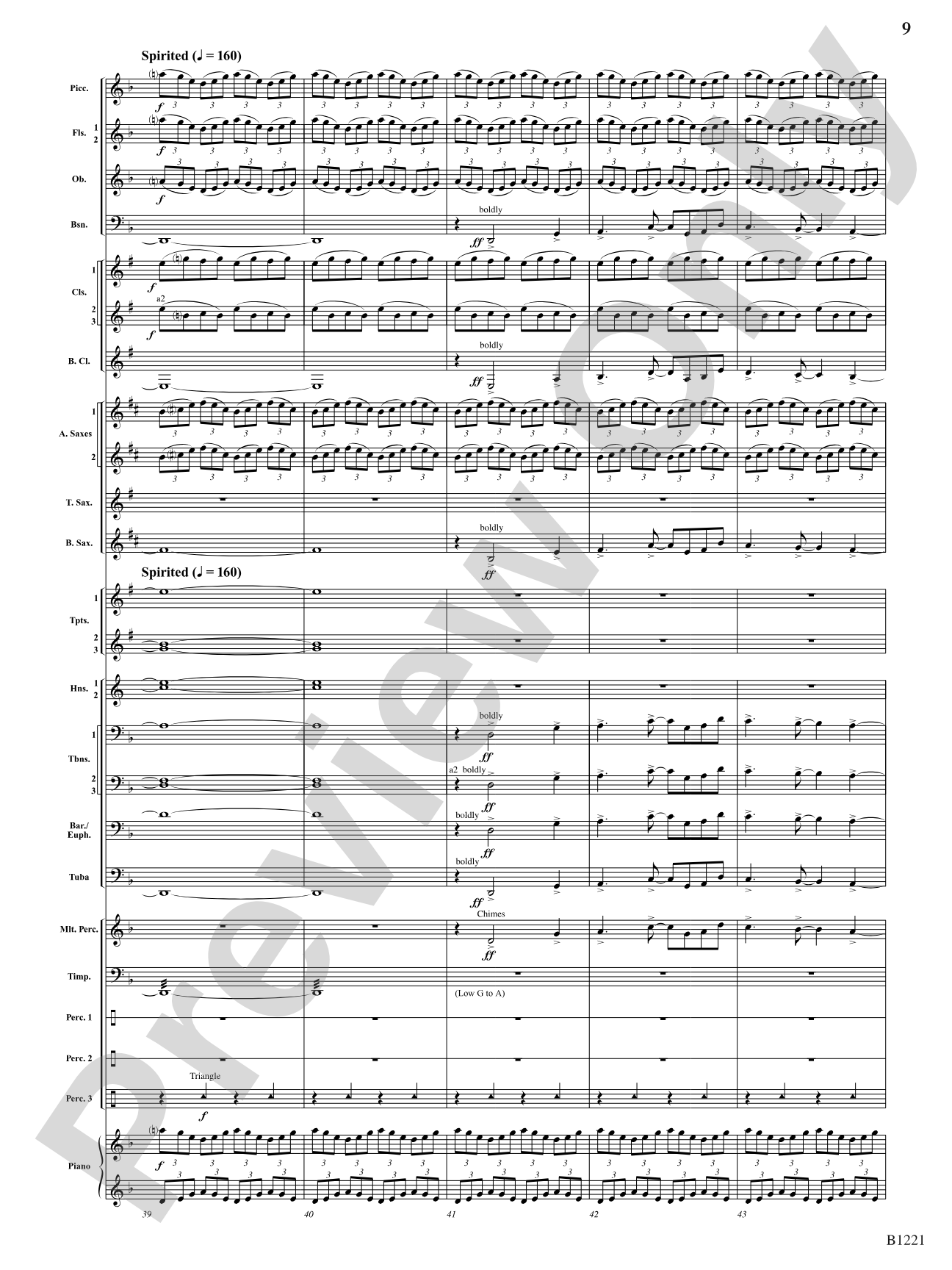 Celestial Legend: Concert Band Conductor Score & Parts