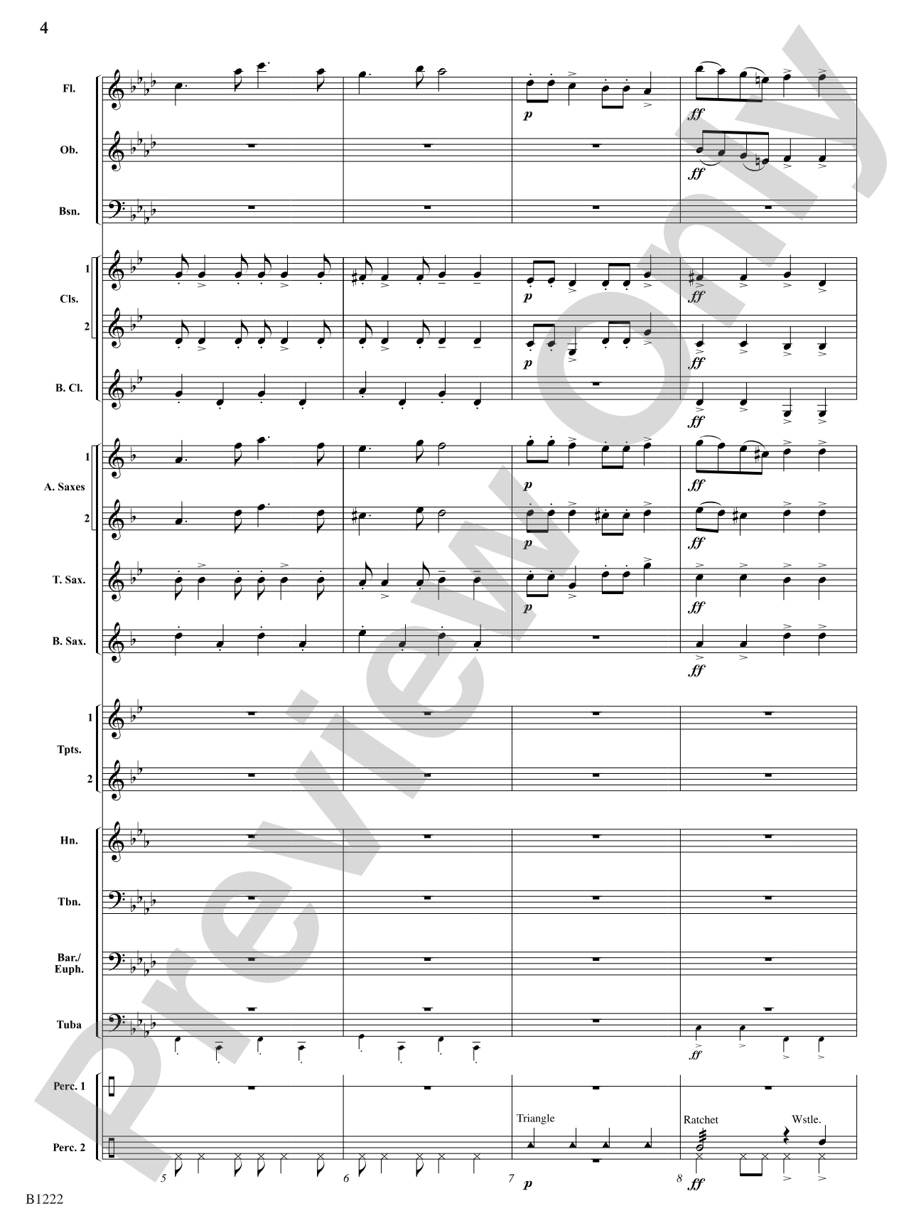 The Happy Hungarian: Concert Band Conductor Score & Parts