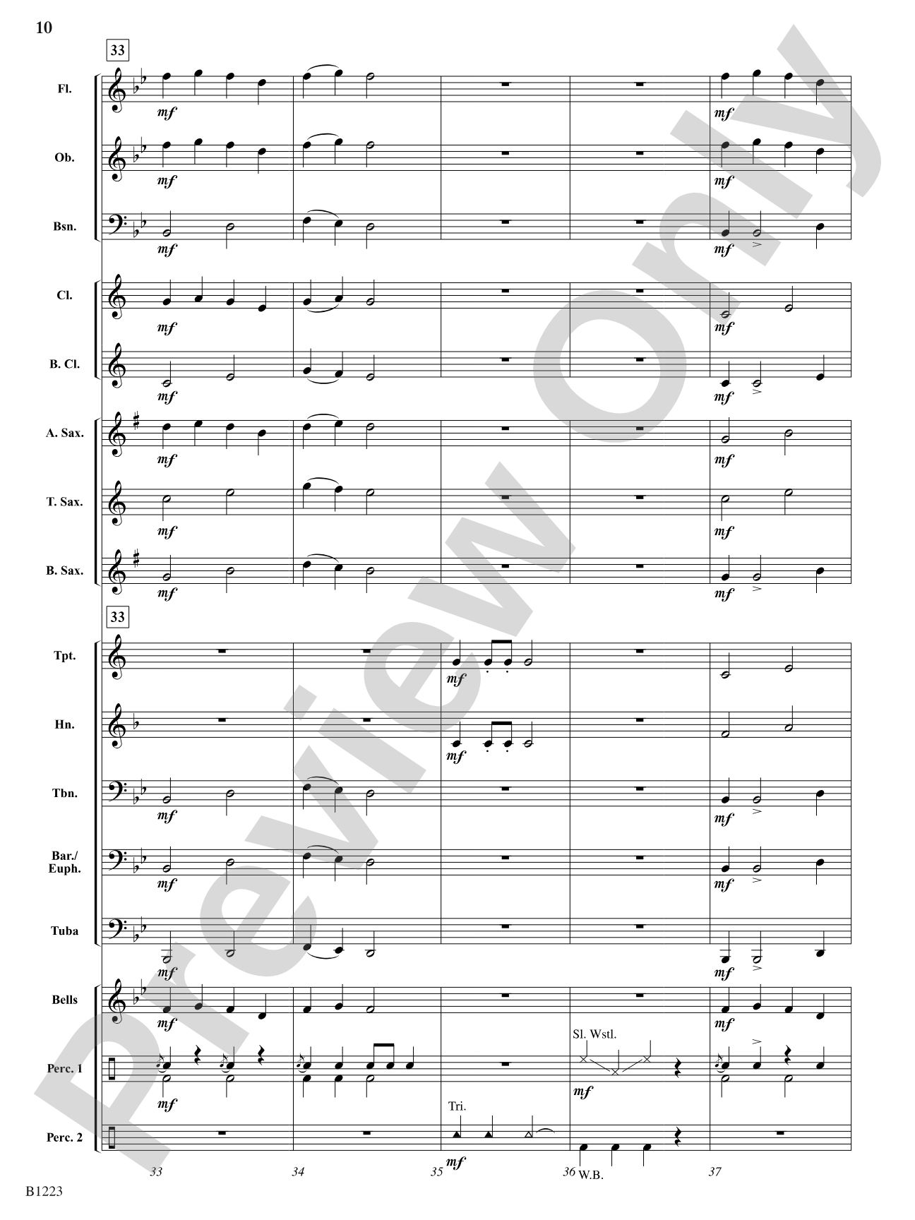 Slideways: Concert Band Conductor Score & Parts