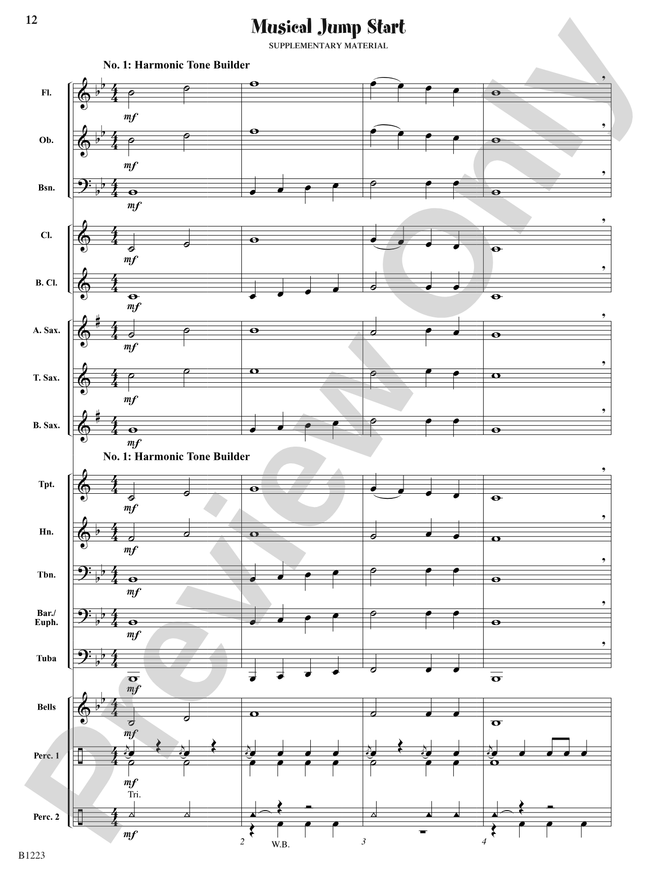Slideways: Concert Band Conductor Score & Parts