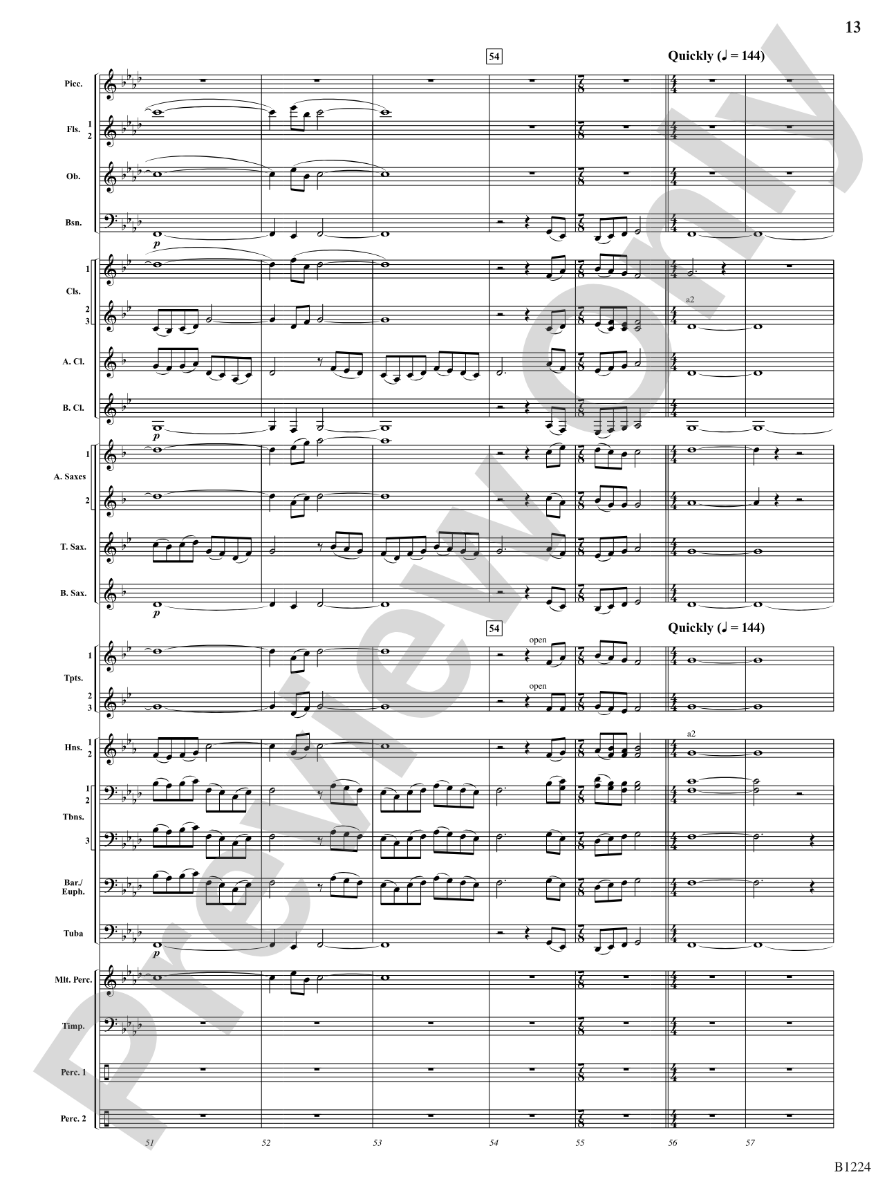 Dies Irae: Concert Band Conductor Score & Parts