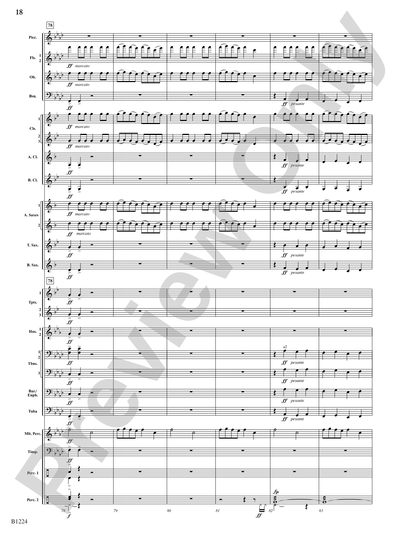 Dies Irae: Concert Band Conductor Score & Parts