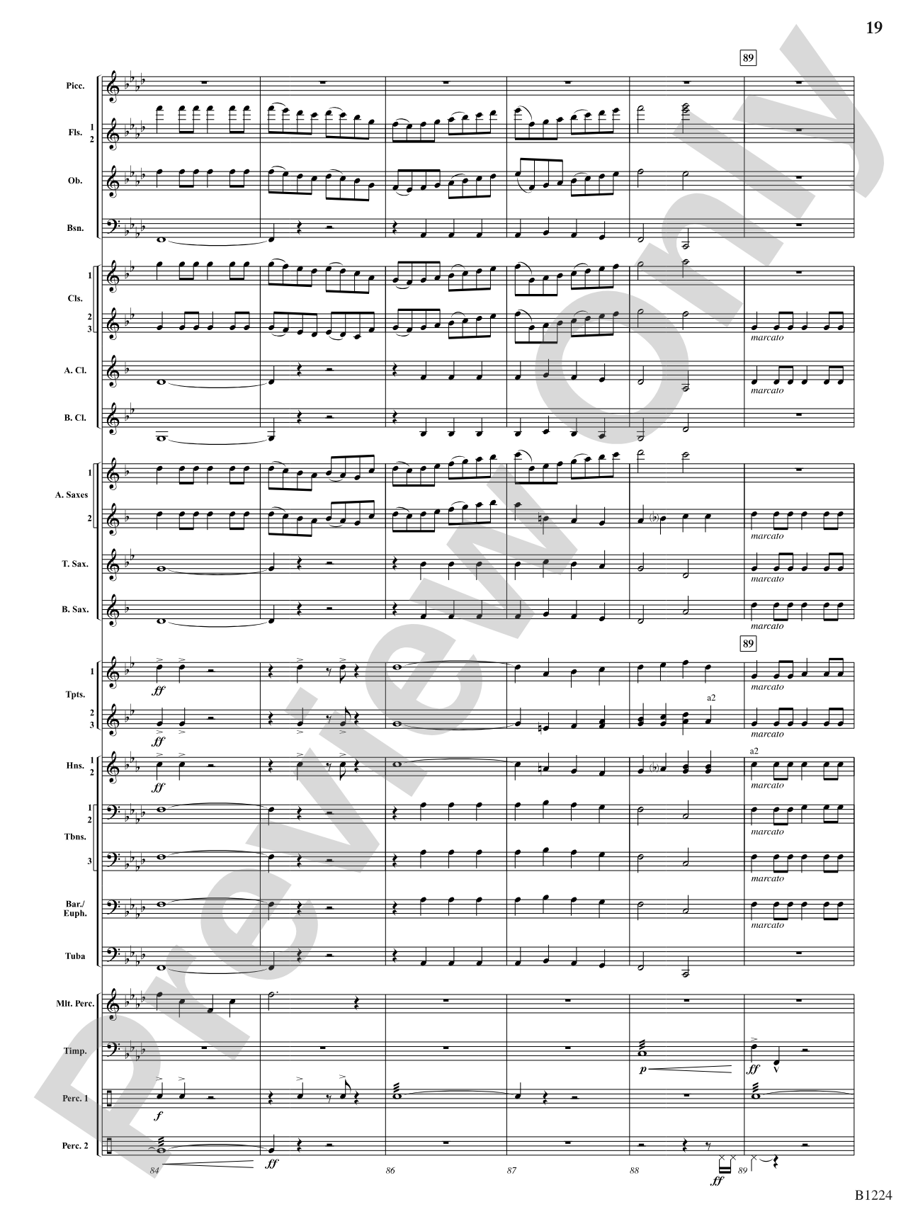Dies Irae: Concert Band Conductor Score & Parts