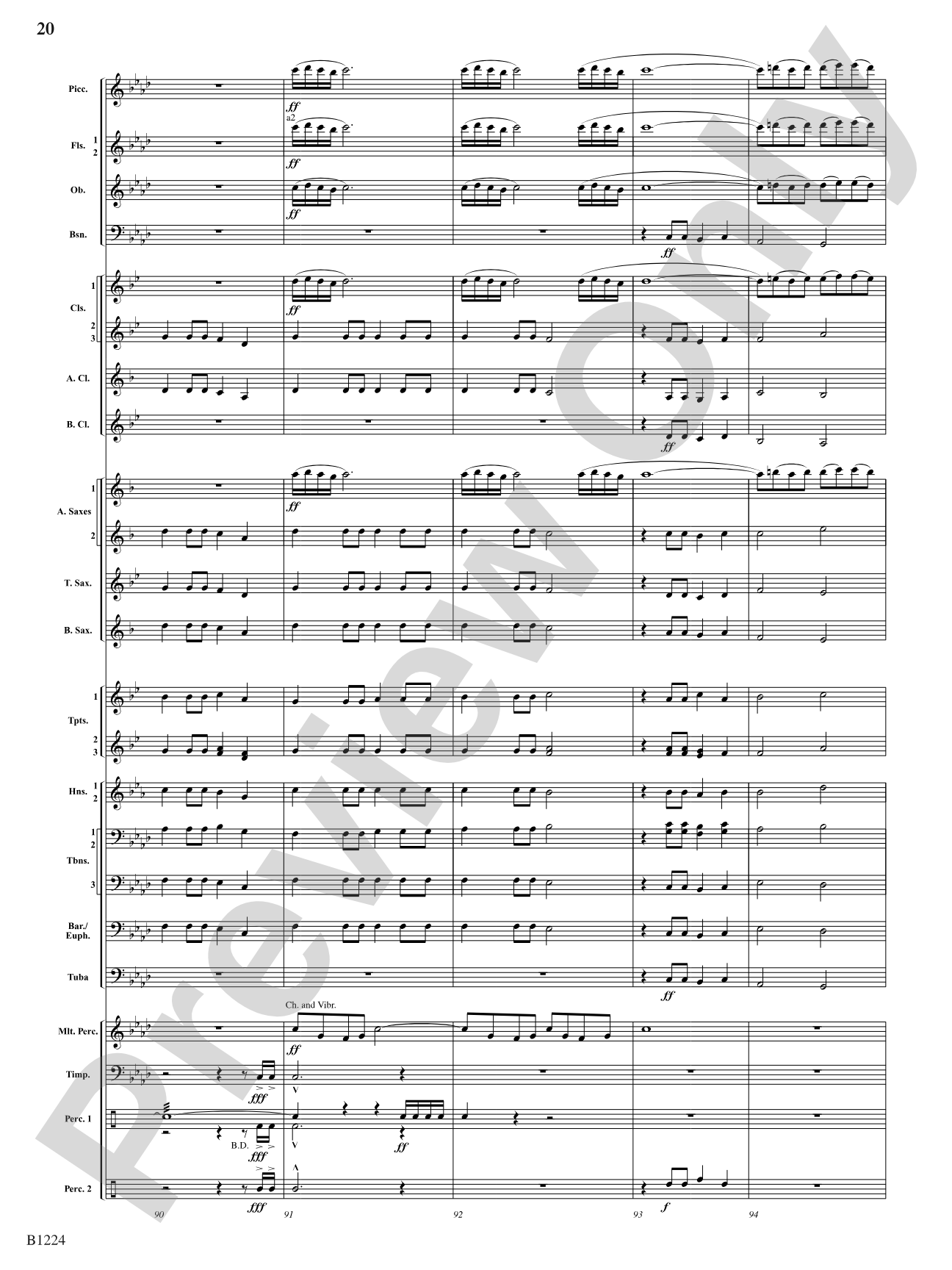 Dies Irae: Concert Band Conductor Score & Parts