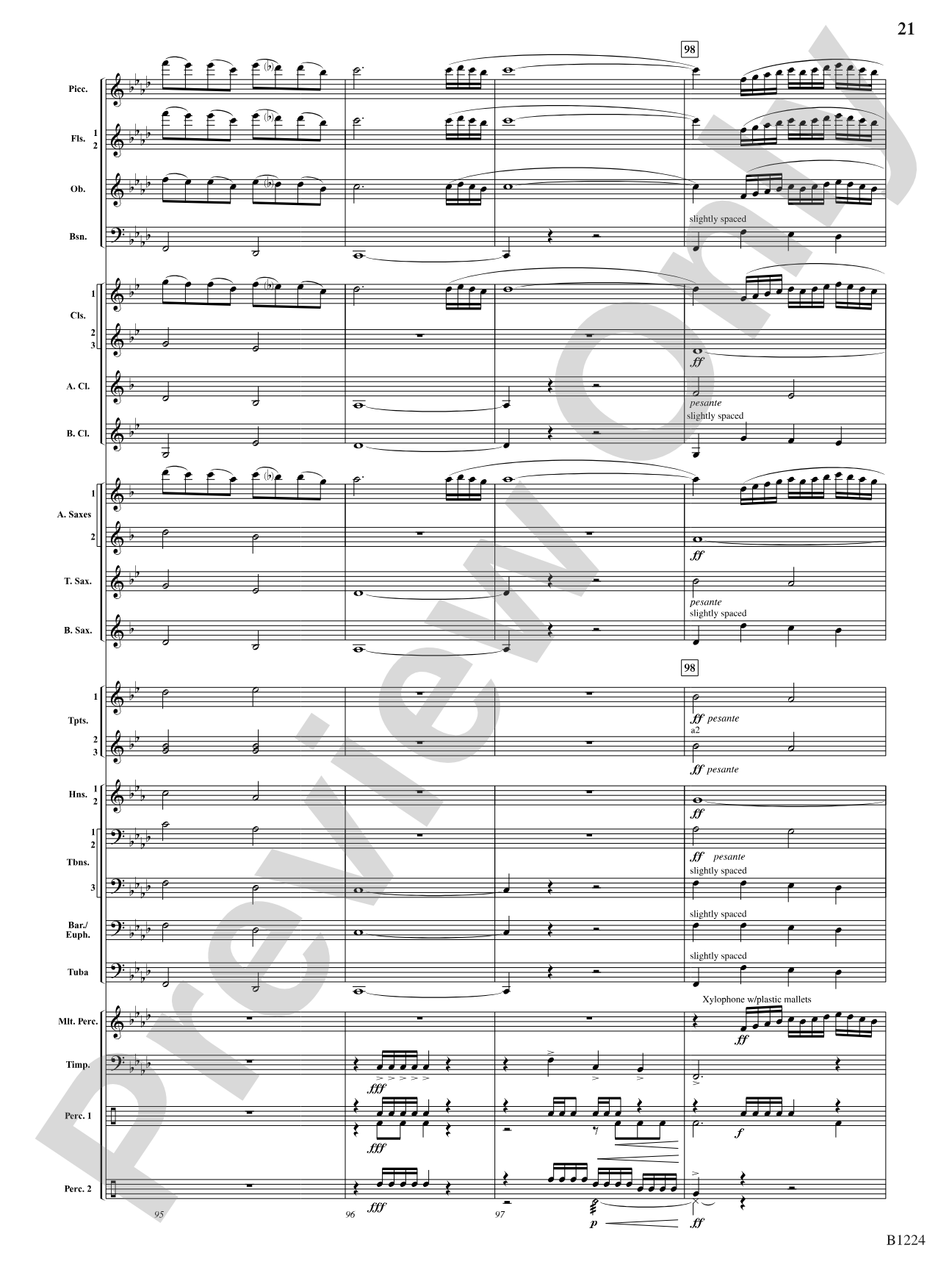 Dies Irae: Concert Band Conductor Score & Parts