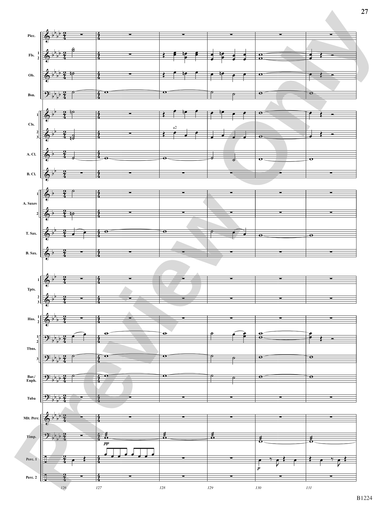 Dies Irae: Concert Band Conductor Score & Parts