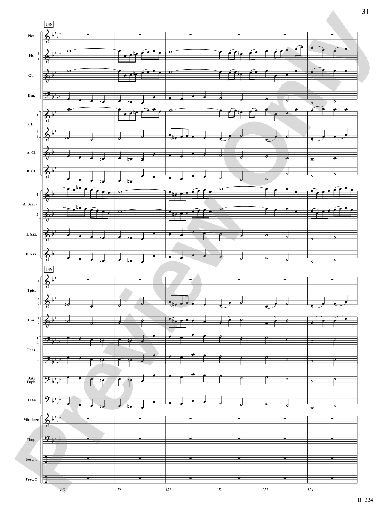 Dies Irae: Concert Band Conductor Score & Parts
