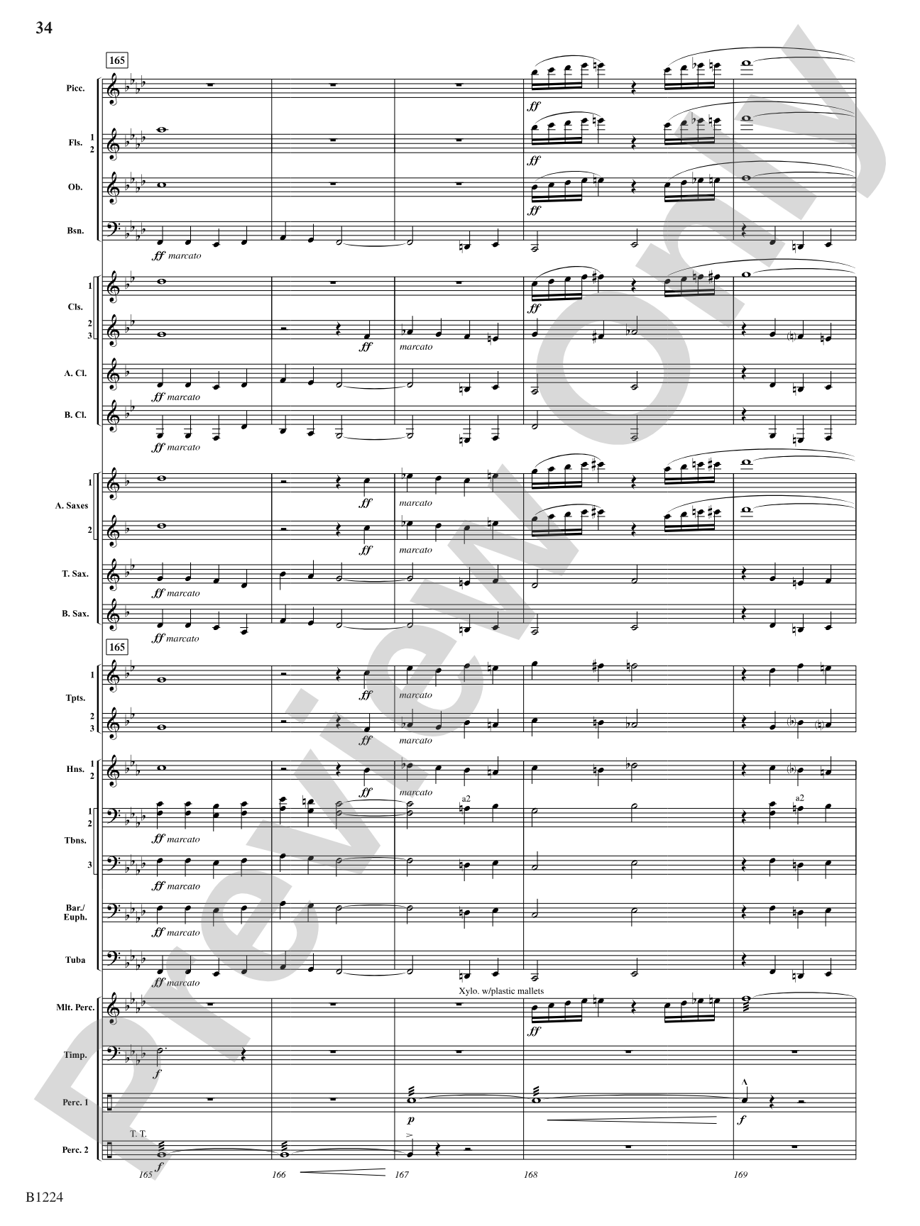 Dies Irae: Concert Band Conductor Score & Parts