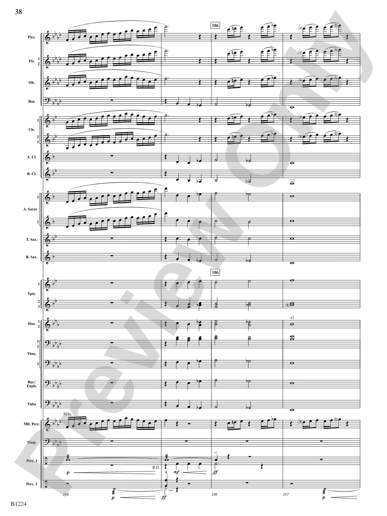 Dies Irae: Concert Band Conductor Score & Parts