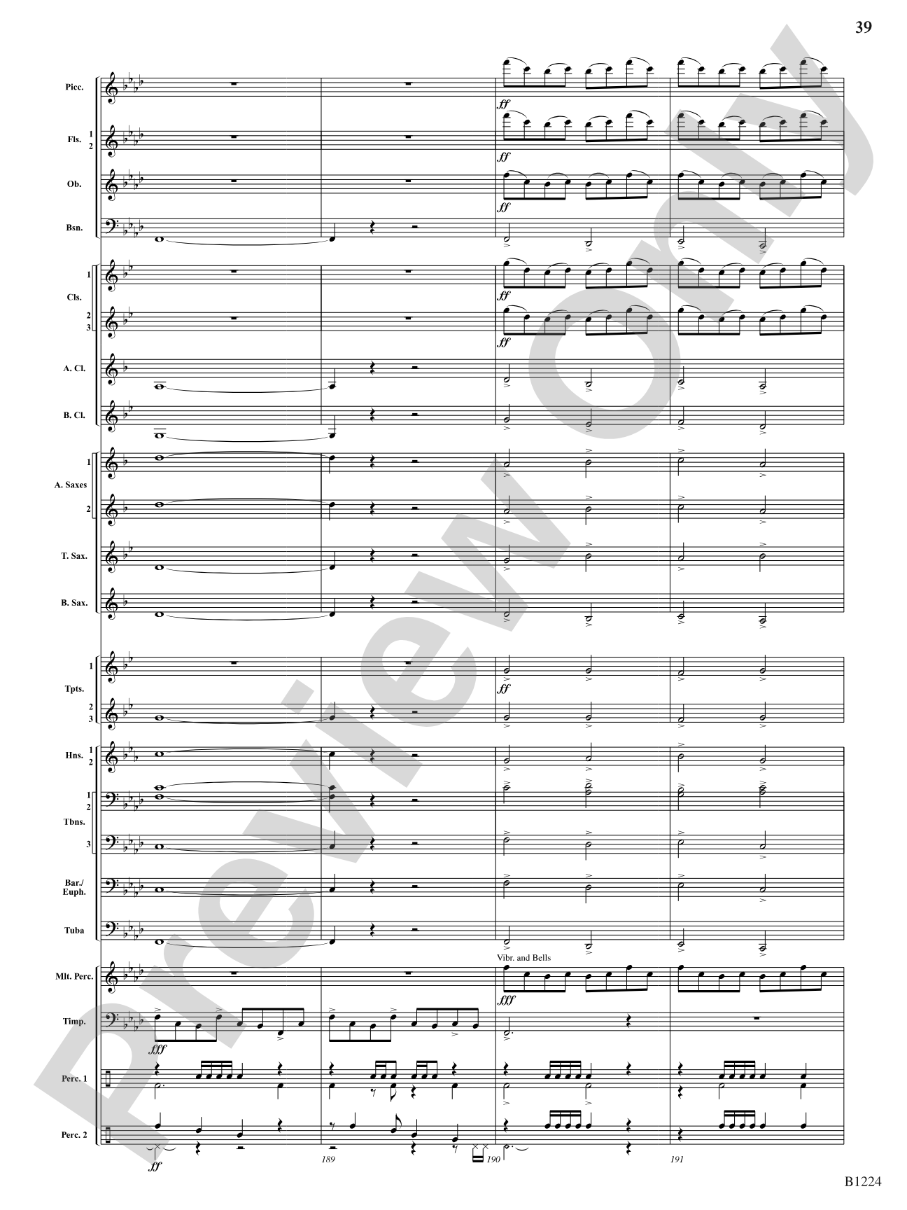 Dies Irae: Concert Band Conductor Score & Parts