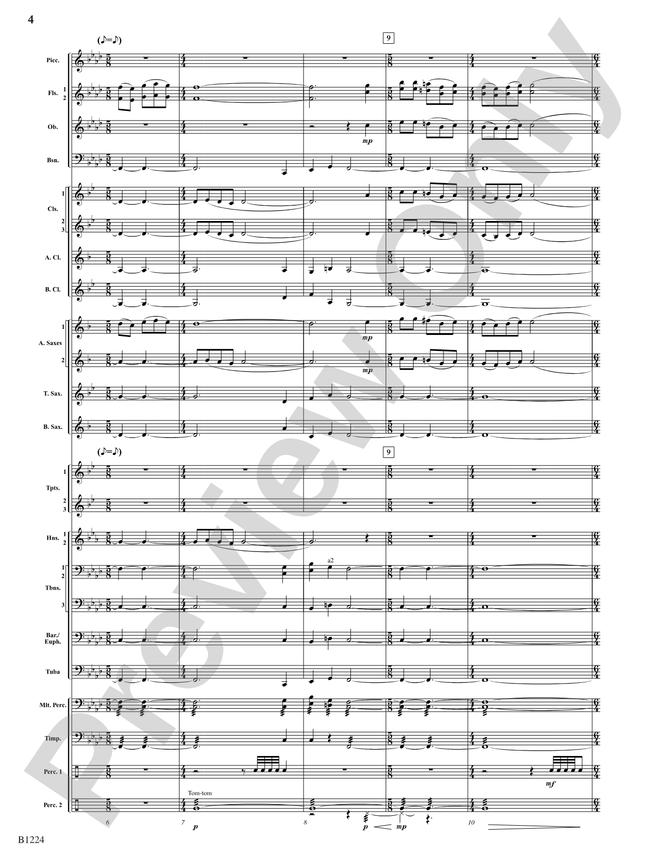 Dies Irae: Concert Band Conductor Score & Parts