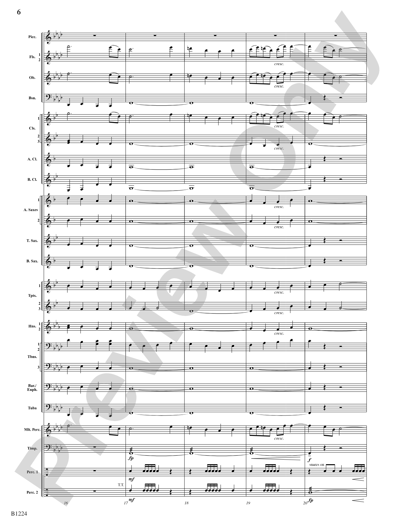 Dies Irae: Concert Band Conductor Score & Parts