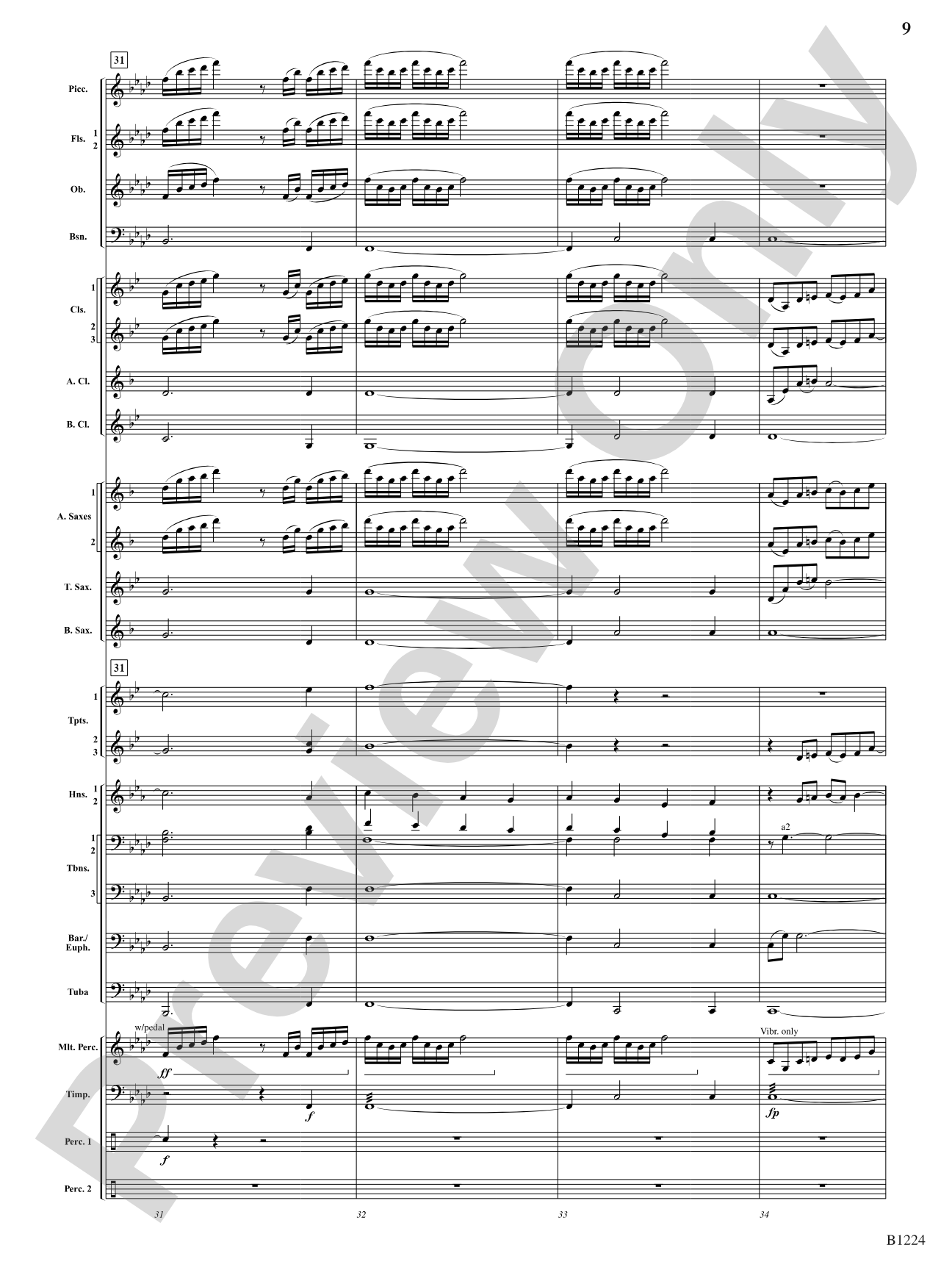 Dies Irae: Concert Band Conductor Score & Parts