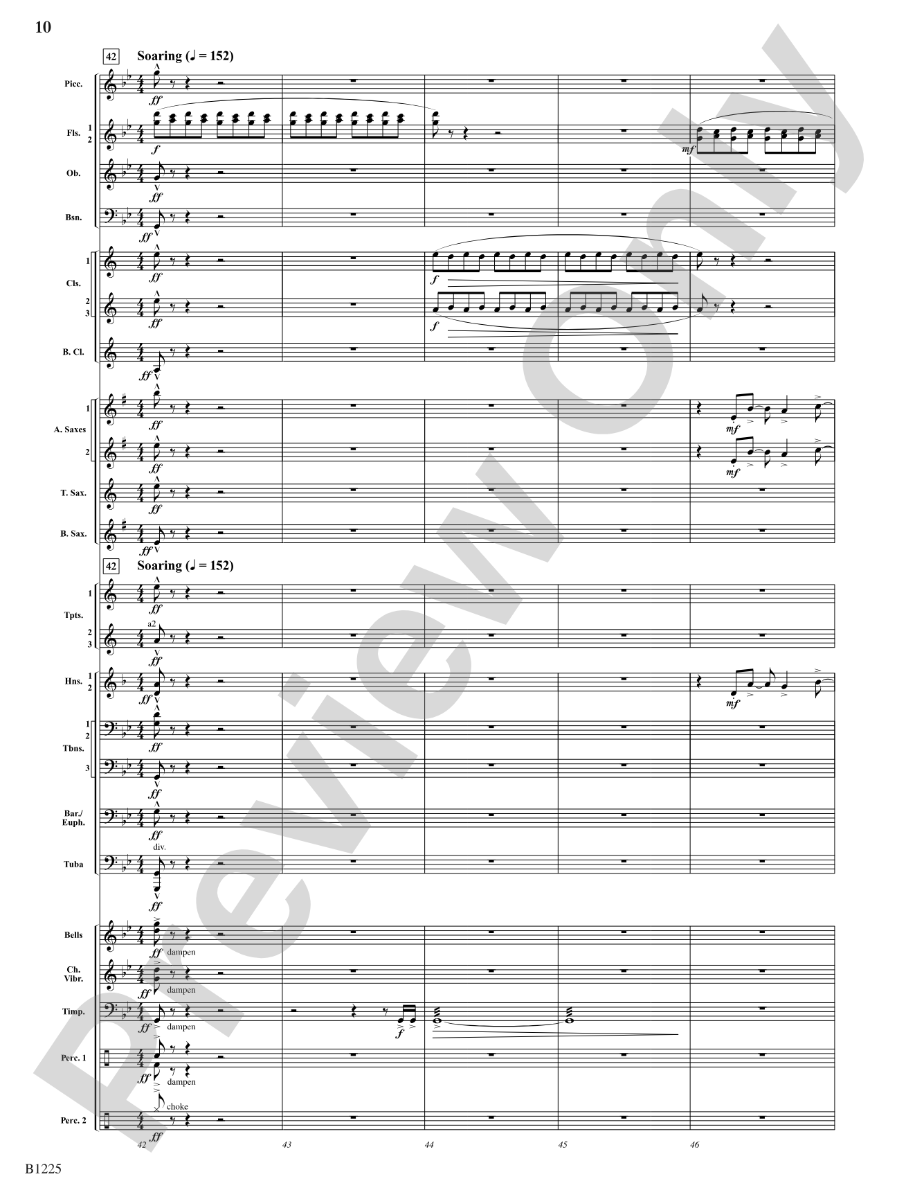Among the Clouds: Concert Band Conductor Score & Parts