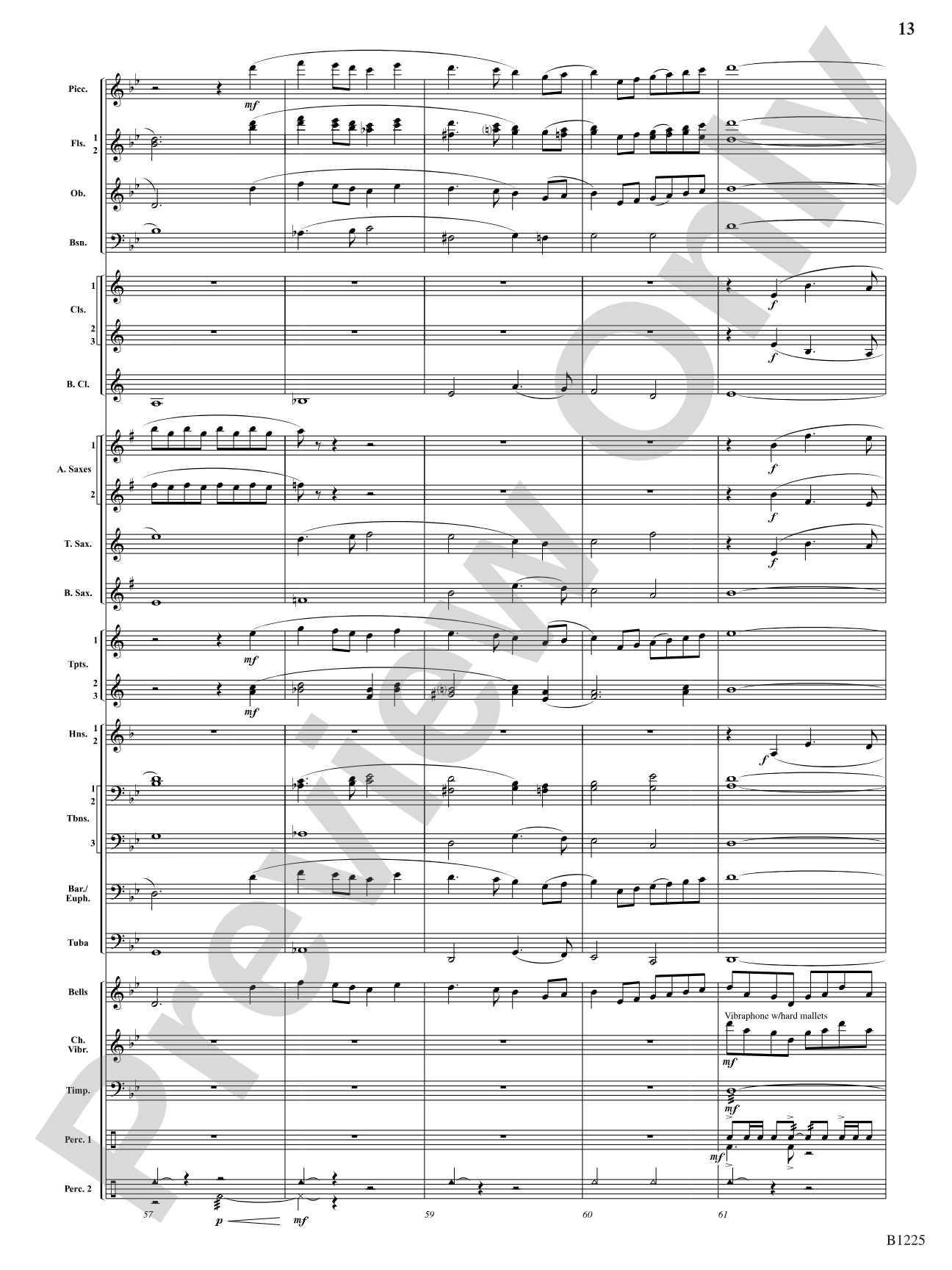 Among the Clouds: Concert Band Conductor Score & Parts