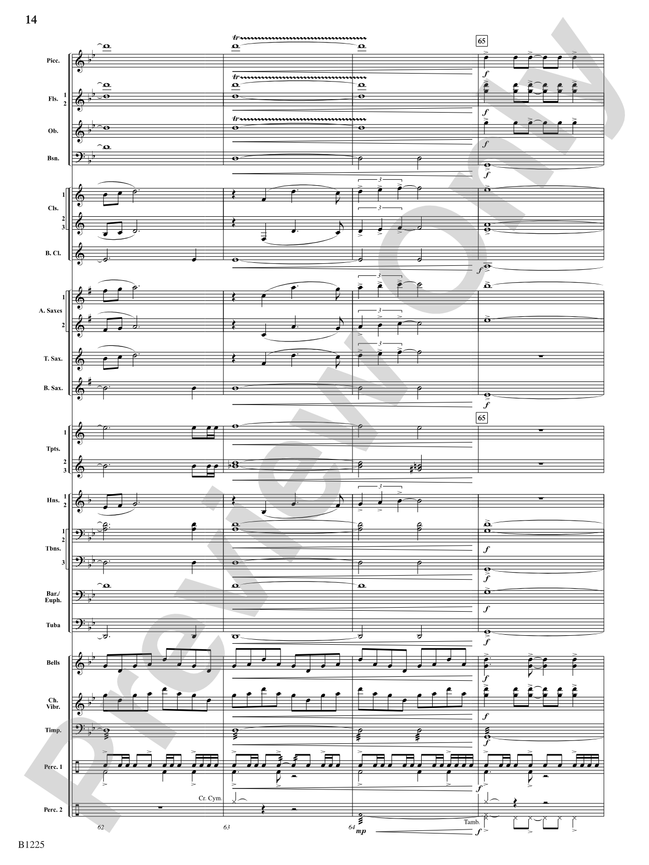 Among the Clouds: Concert Band Conductor Score & Parts