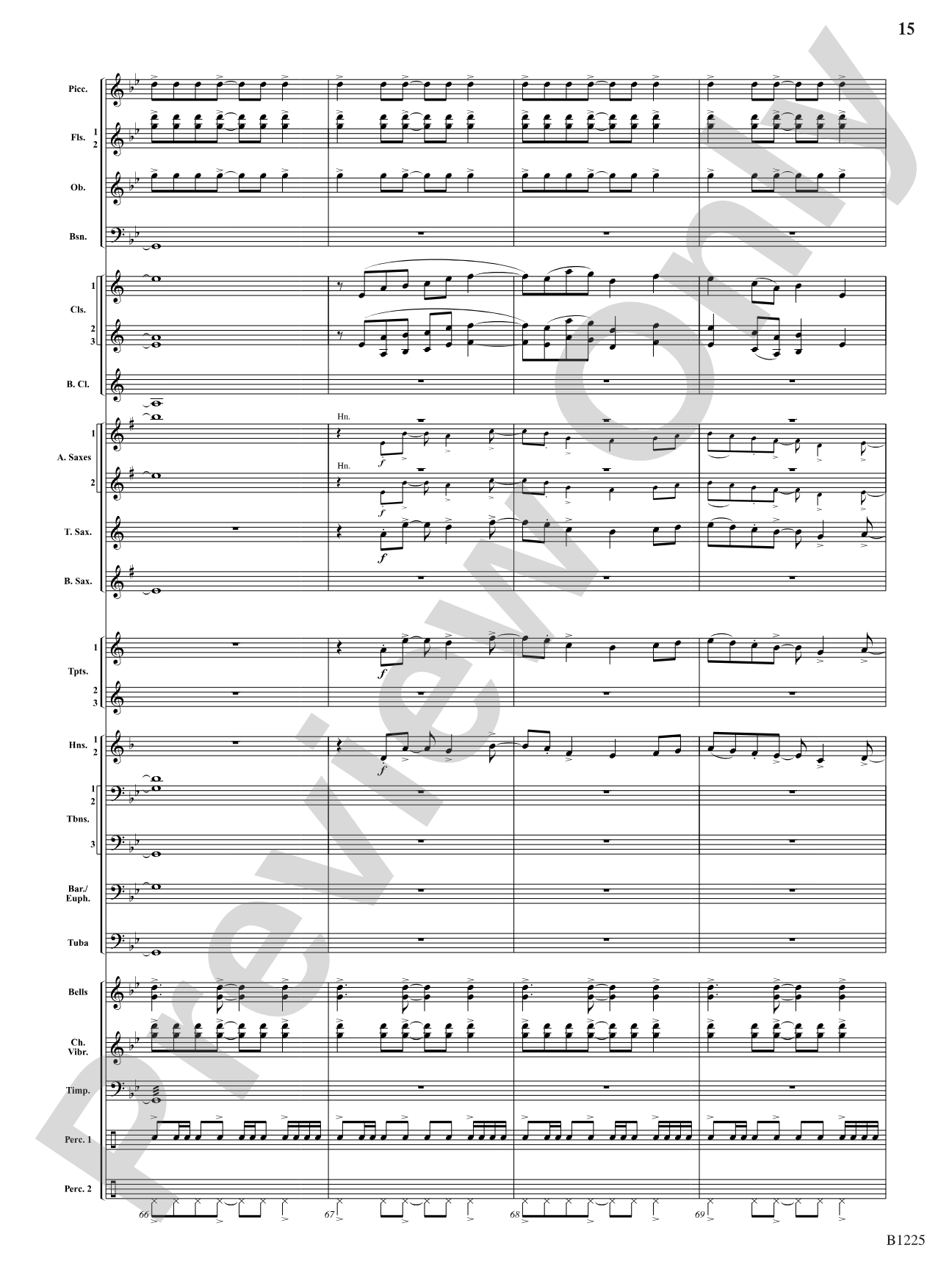 Among the Clouds: Concert Band Conductor Score & Parts