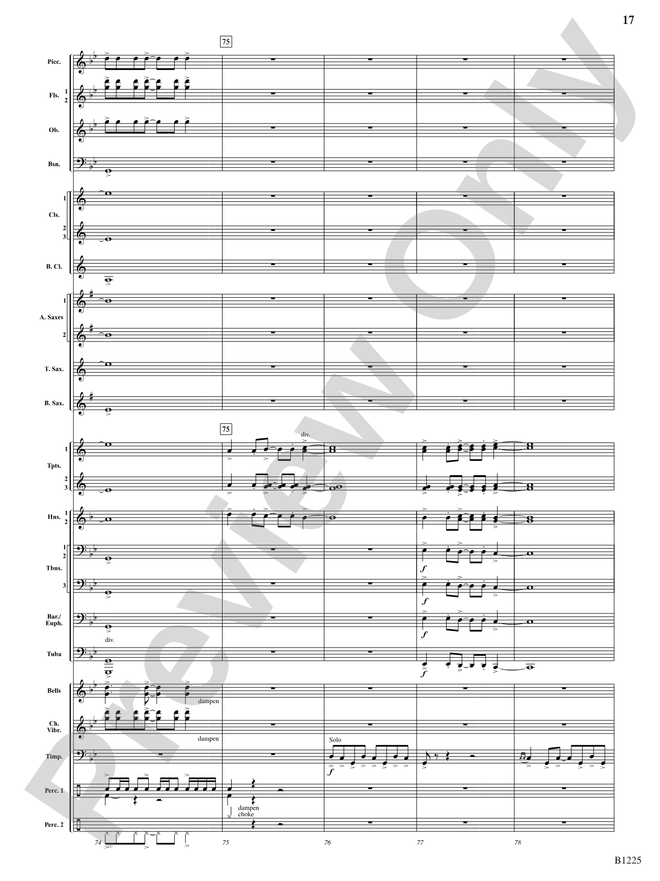 Among the Clouds: Concert Band Conductor Score & Parts