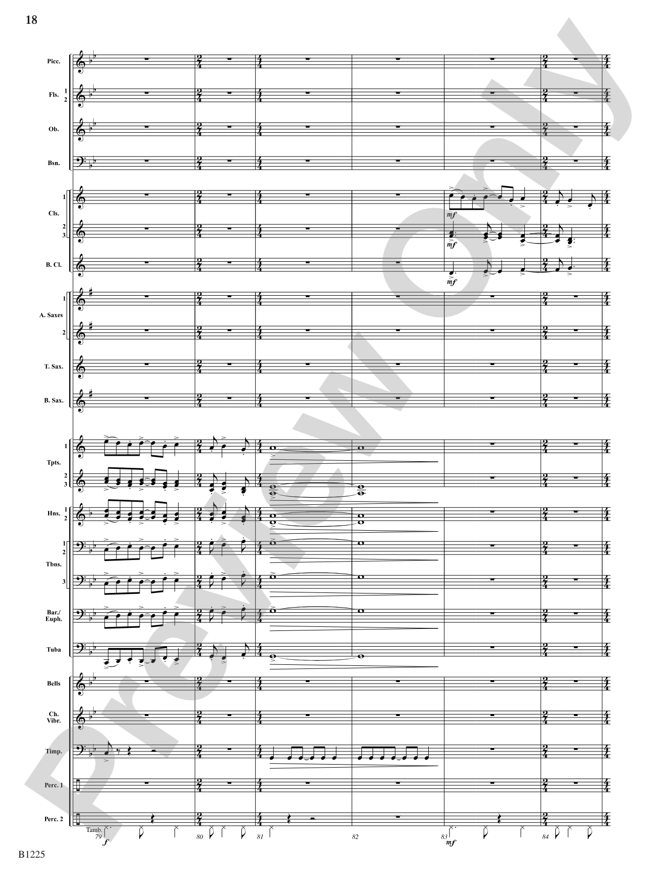 Among the Clouds: Concert Band Conductor Score & Parts