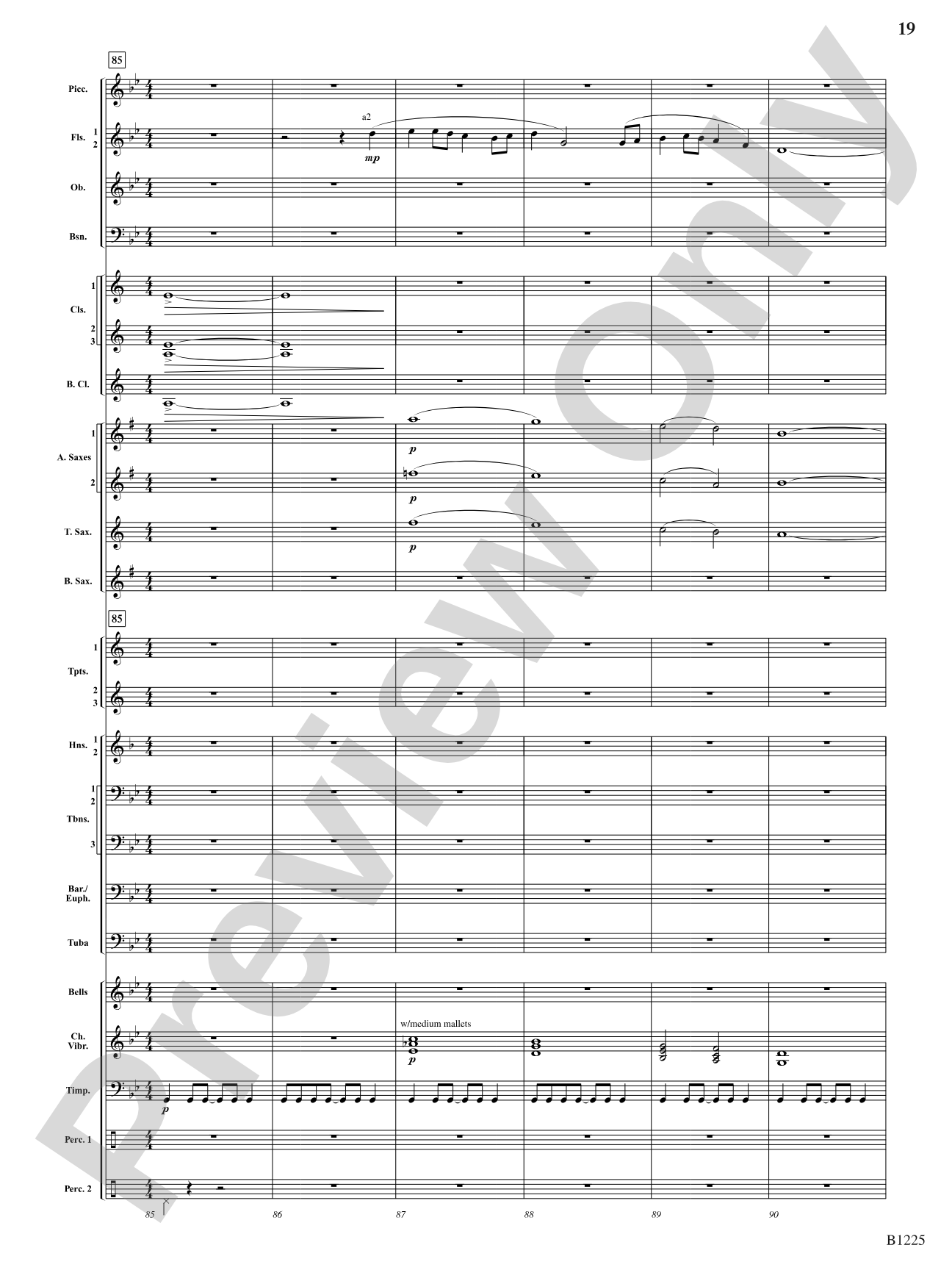 Among the Clouds: Concert Band Conductor Score & Parts