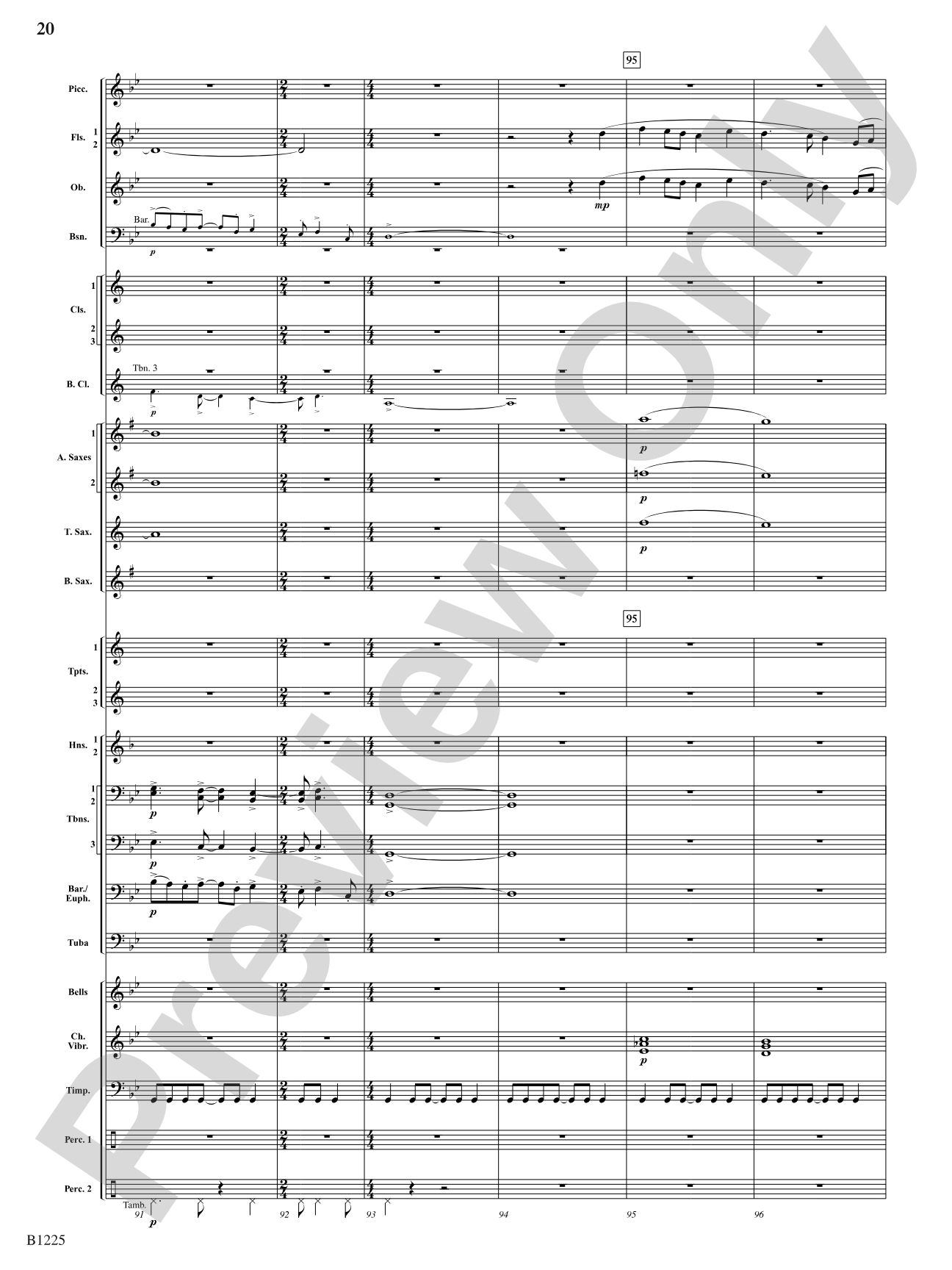 Among the Clouds: Concert Band Conductor Score & Parts