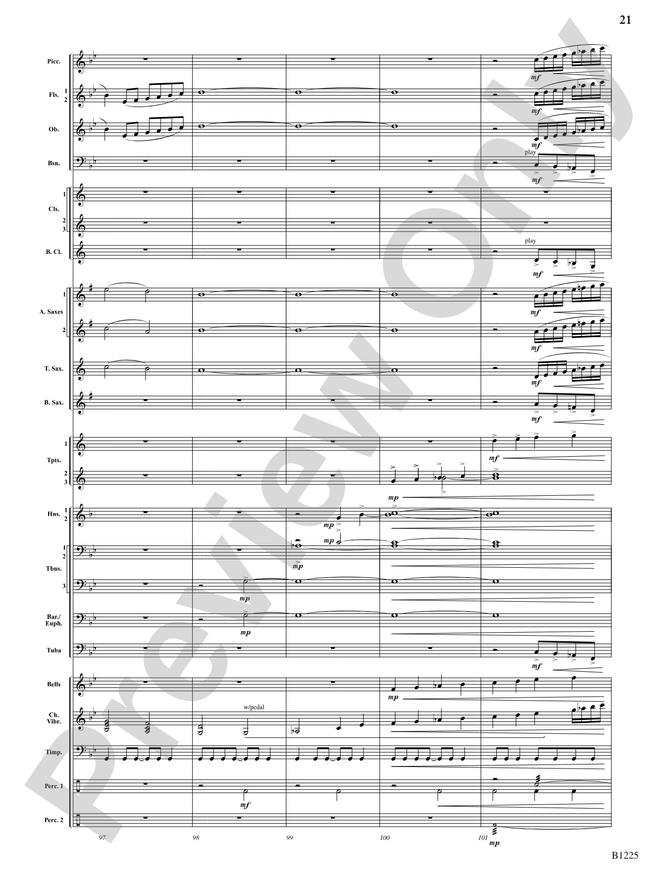 Among the Clouds: Concert Band Conductor Score & Parts
