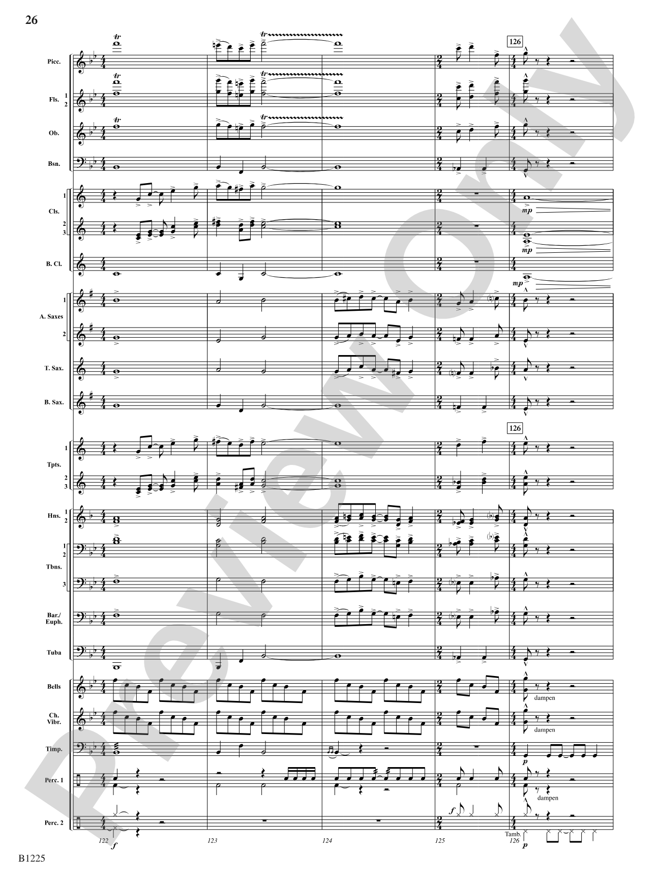 Among the Clouds: Concert Band Conductor Score & Parts