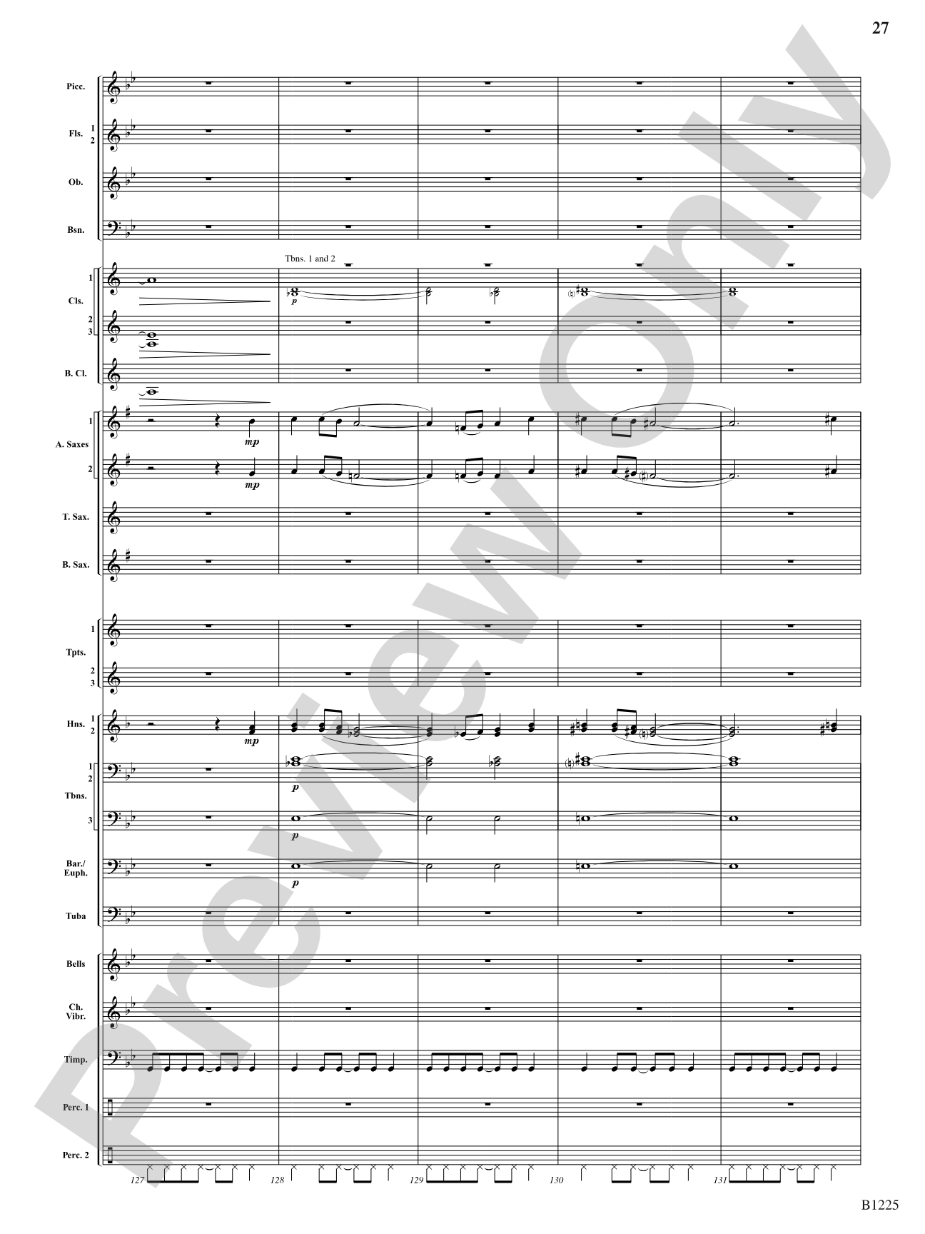 Among the Clouds: Concert Band Conductor Score & Parts