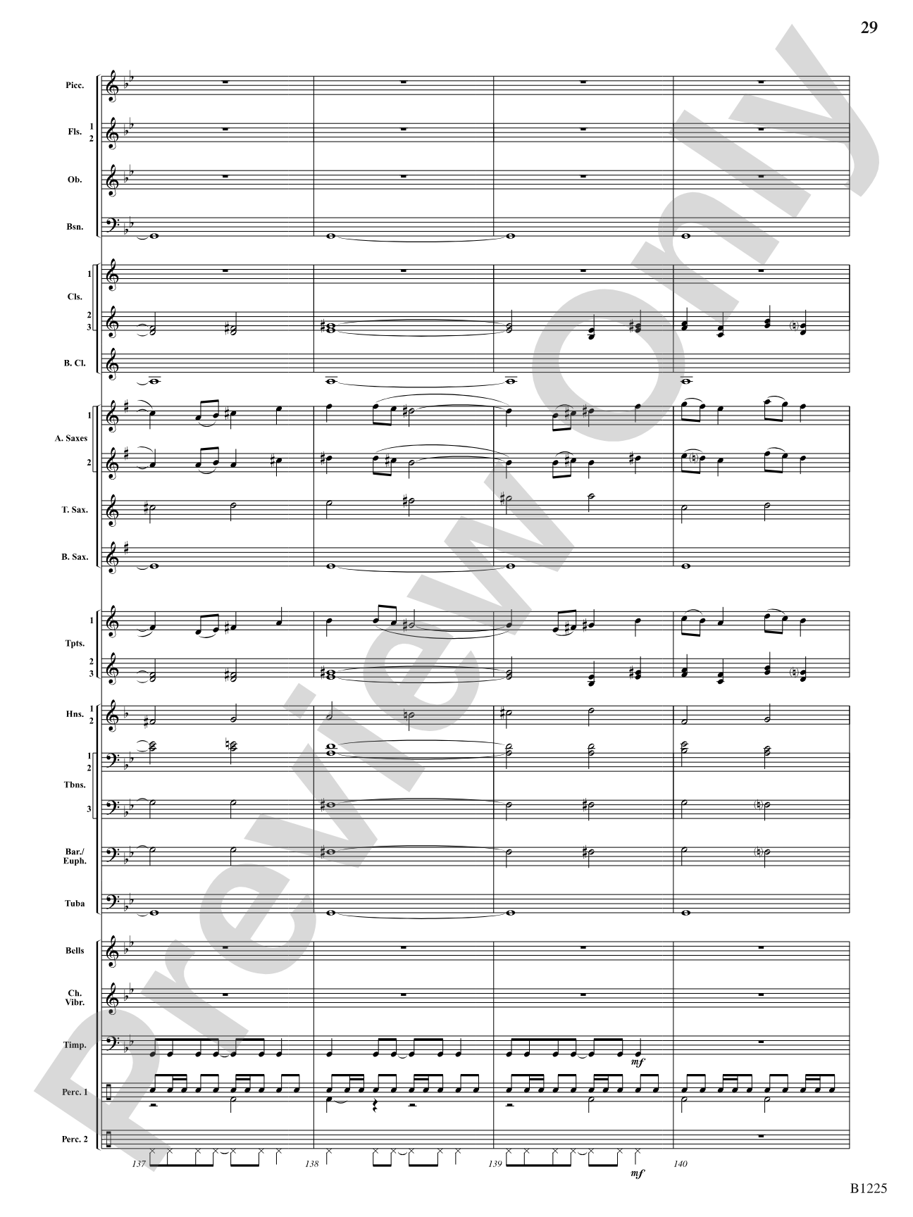 Among the Clouds: Concert Band Conductor Score & Parts