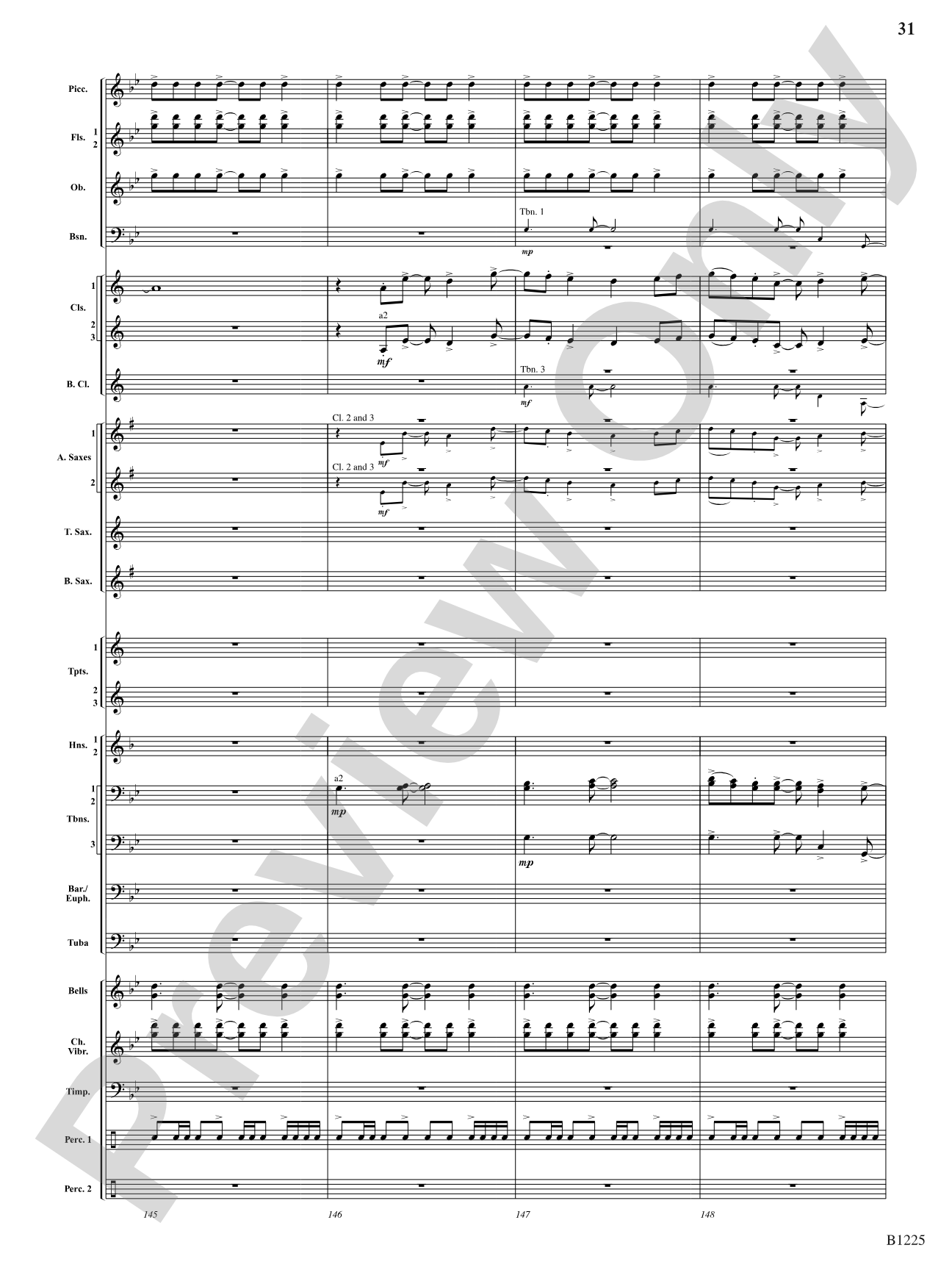 Among the Clouds: Concert Band Conductor Score & Parts