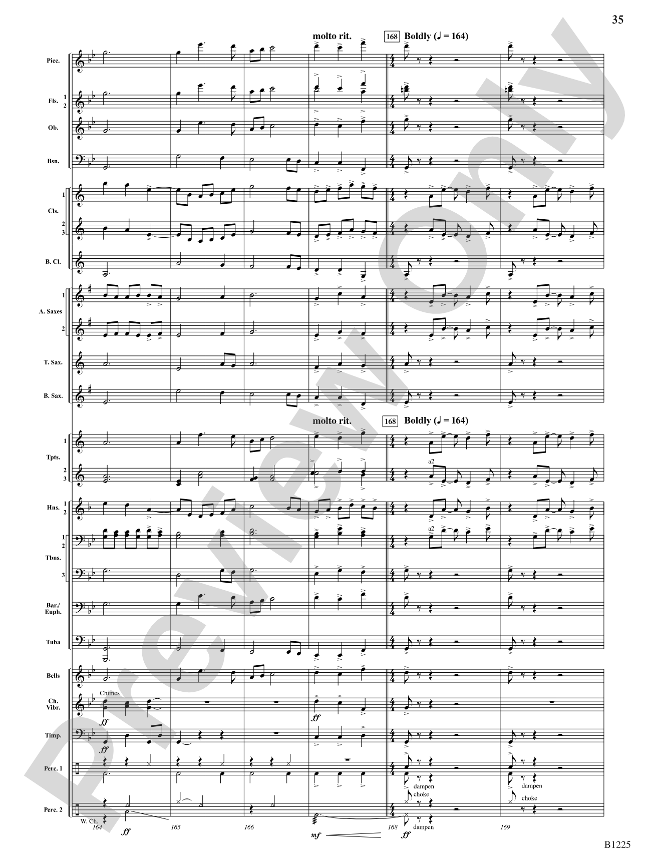 Among the Clouds: Concert Band Conductor Score & Parts