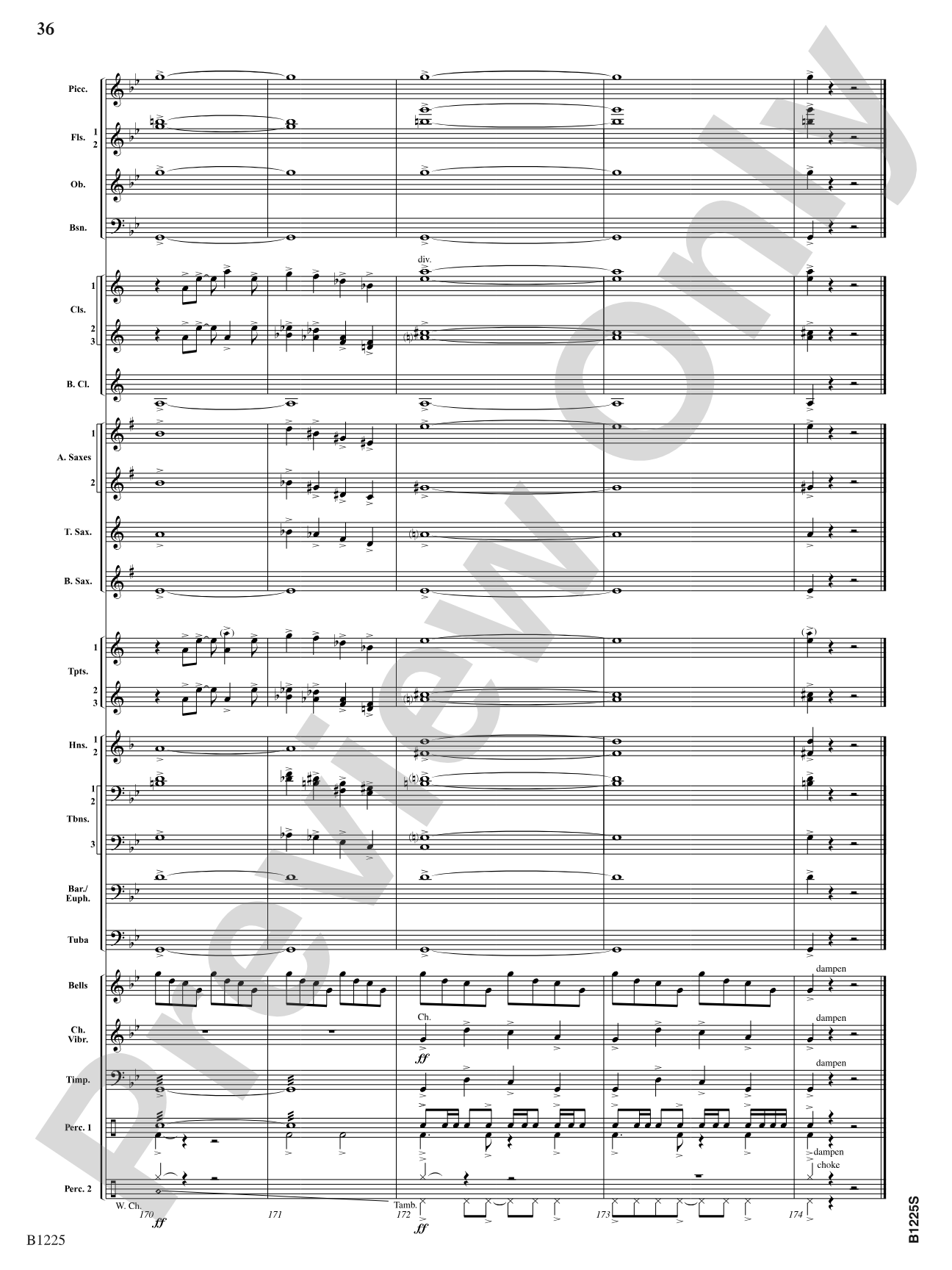 Among the Clouds: Concert Band Conductor Score & Parts